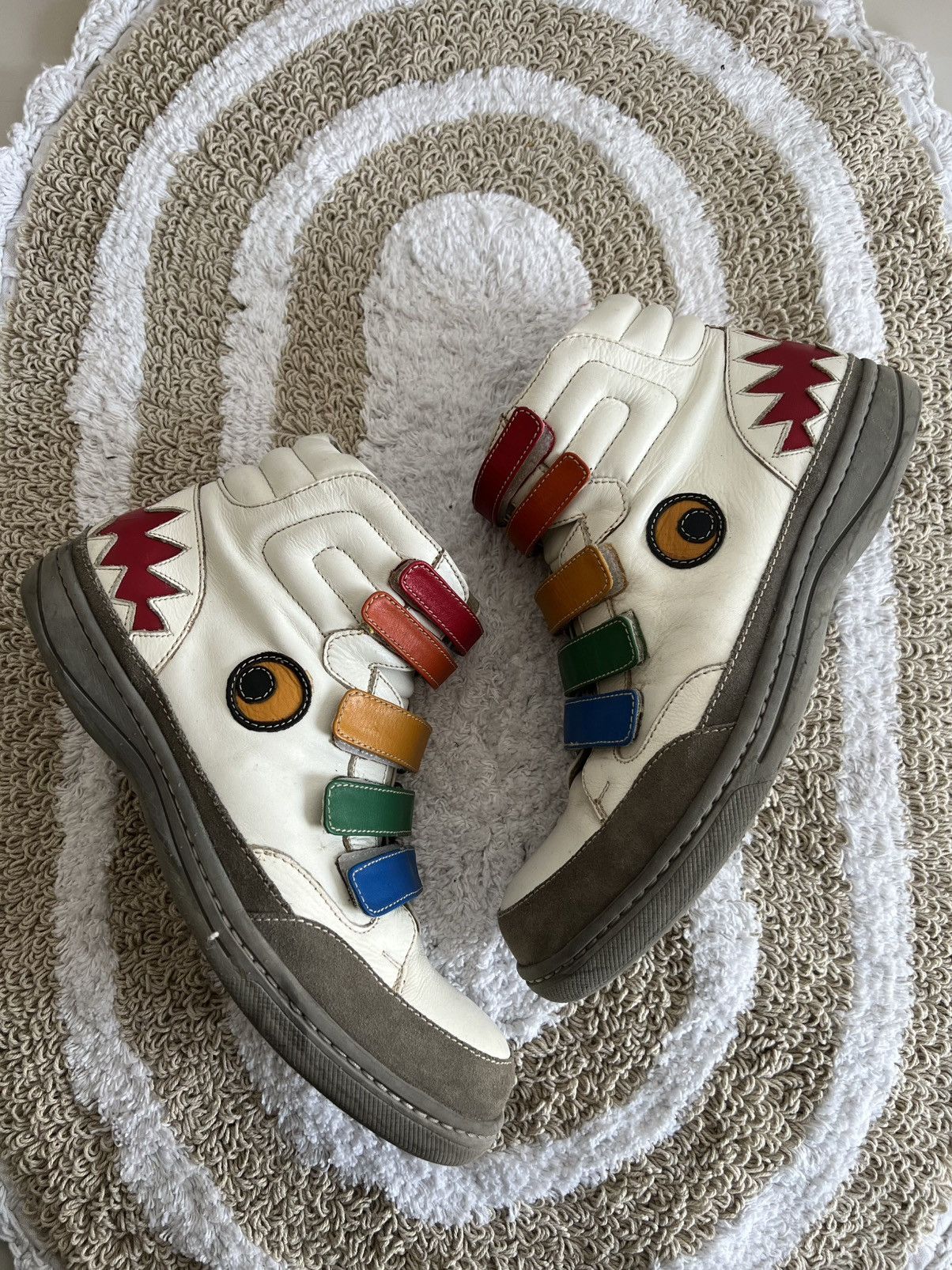 Jean Charles De Castelbajac JCDC VELCO STRAP SHARK HIGH-TOP SNEAKER Size US 10 / EU 43 - 7 Thumbnail