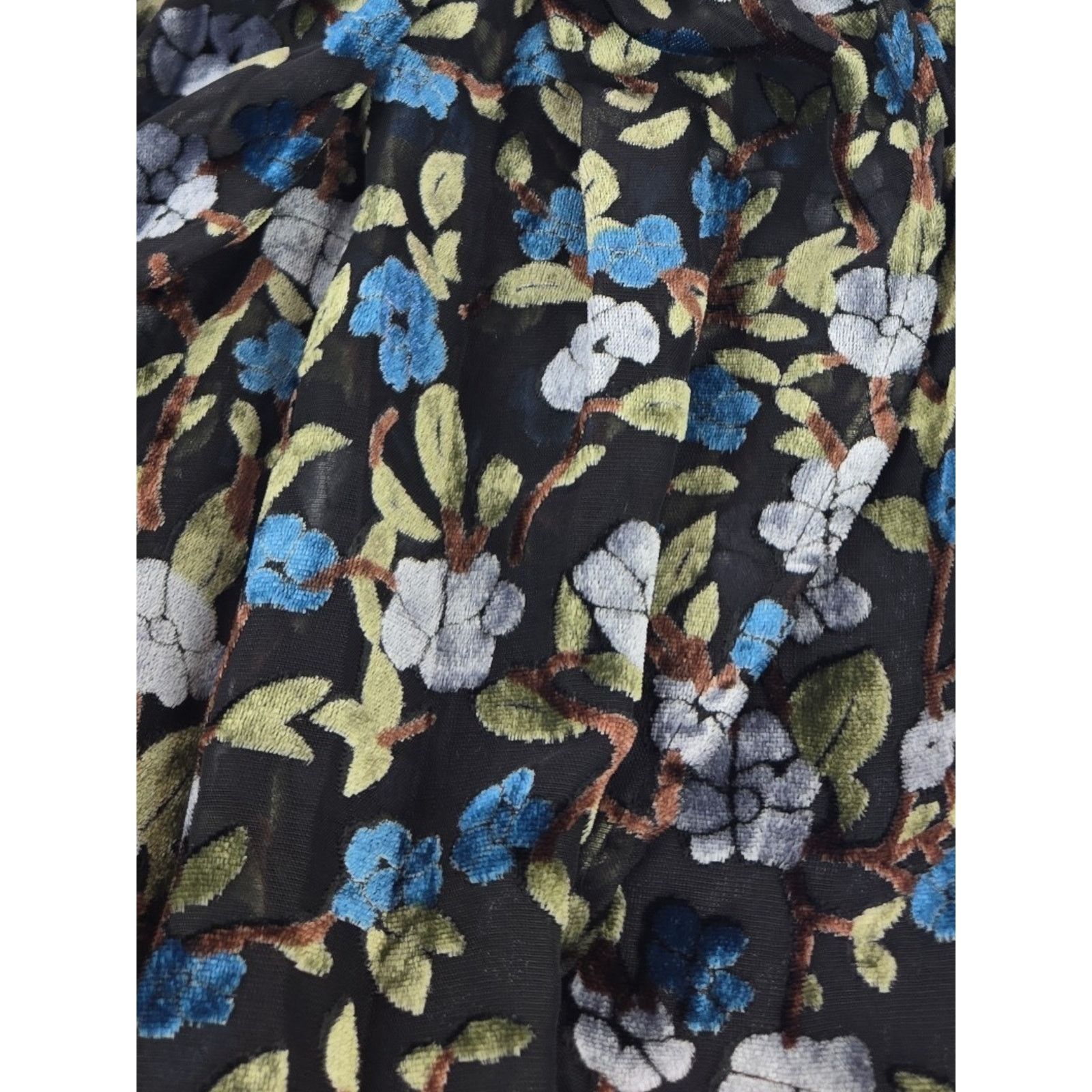 Other ModCloth | Dramatic Depths Sheer Velvet Dress | Size Medium Size M / US 6-8 / IT 42-44 - 3 Thumbnail