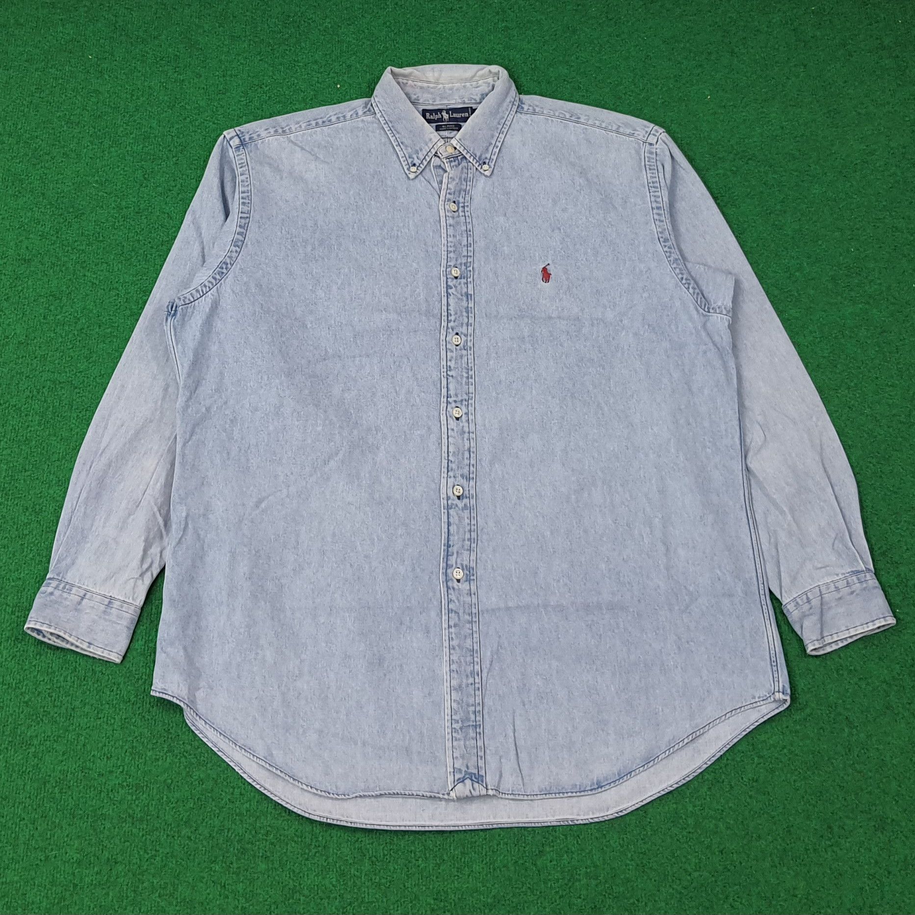 Ralph Lauren Vintage Ralph Lauren Denim Style Button Up Shirt C267N27 Size US XL / EU 56 / 4 - 1 Thumbnail