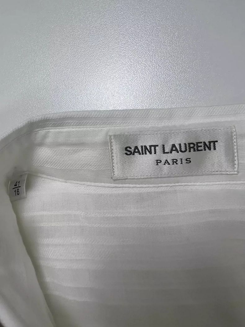Saint Laurent Paris Saint Laurent Paris size 41 19ss organza striped shirt 250 Size US XS / EU 42 / 0 - 3 Thumbnail
