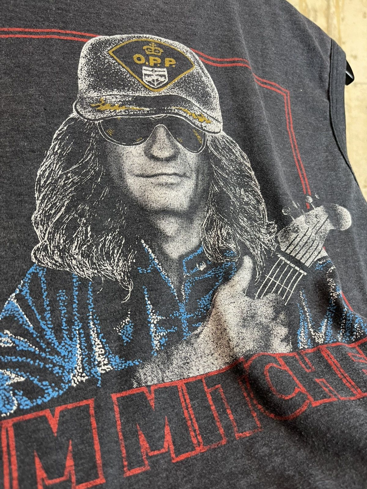 Band Tees × Vintage 1980s Kim Mitchell black sleeveless shirt Kim in Canada Size US M / EU 48-50 / 2 - 4 Thumbnail