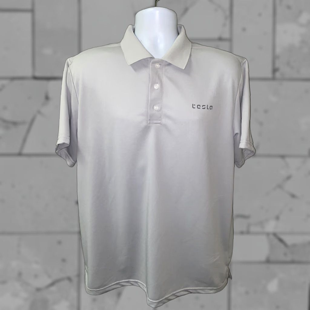 Vintage Tesla Polo Shirt Mens Gray Short Sleeve Golf Size L Regular Short Sleeve Polo Gray Mens L Polo Shirt Size US L / EU 52-54 / 3 - 1 Thumbnail