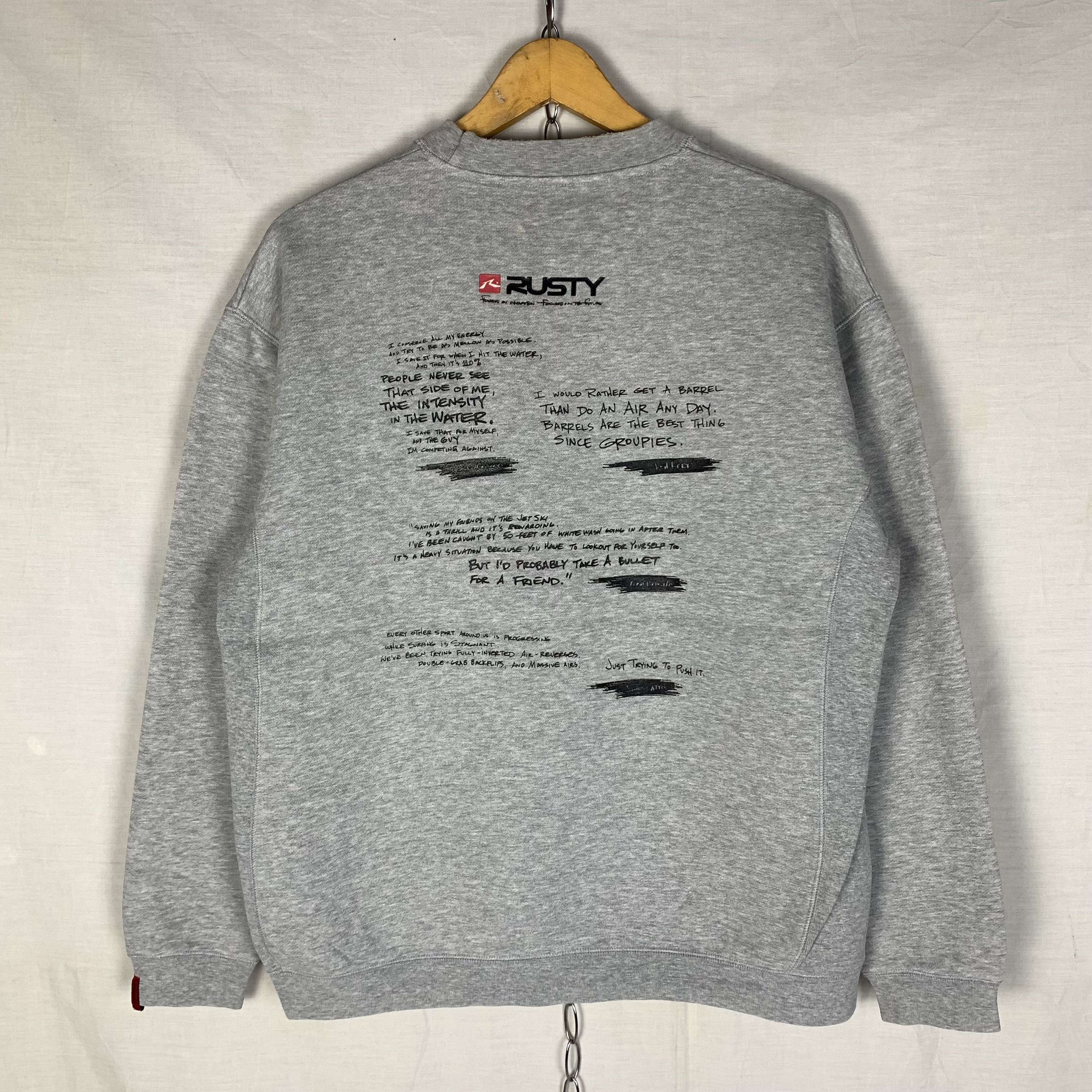 Rusty Rusty Sweatshirt Crewneck Size US M / EU 48-50 / 2 - 1 Thumbnail