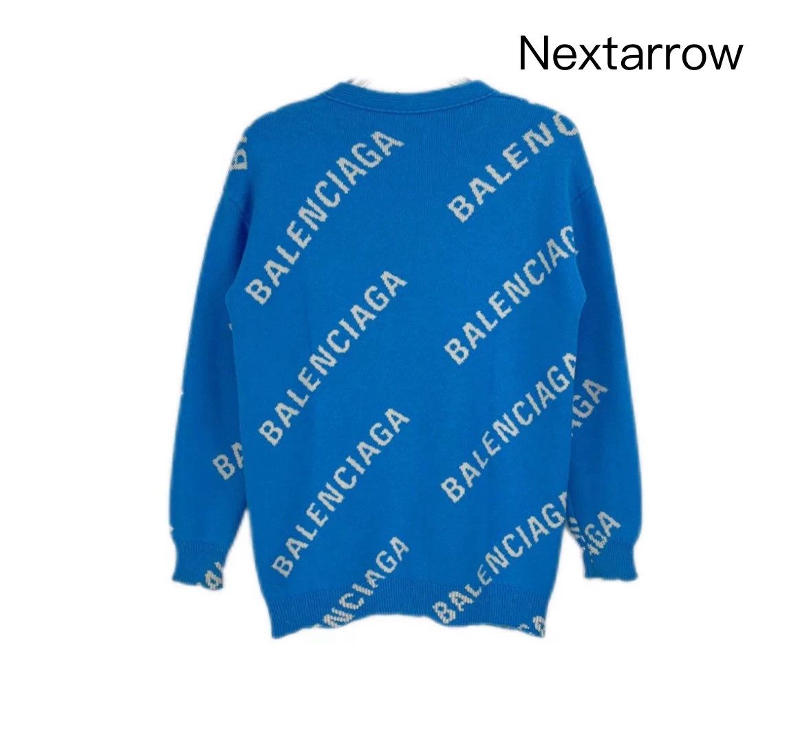 Balenciaga Balenciaga Sky Blue Light sweater with classic logo sweater Size US XS / EU 42 / 0 - 2 Thumbnail