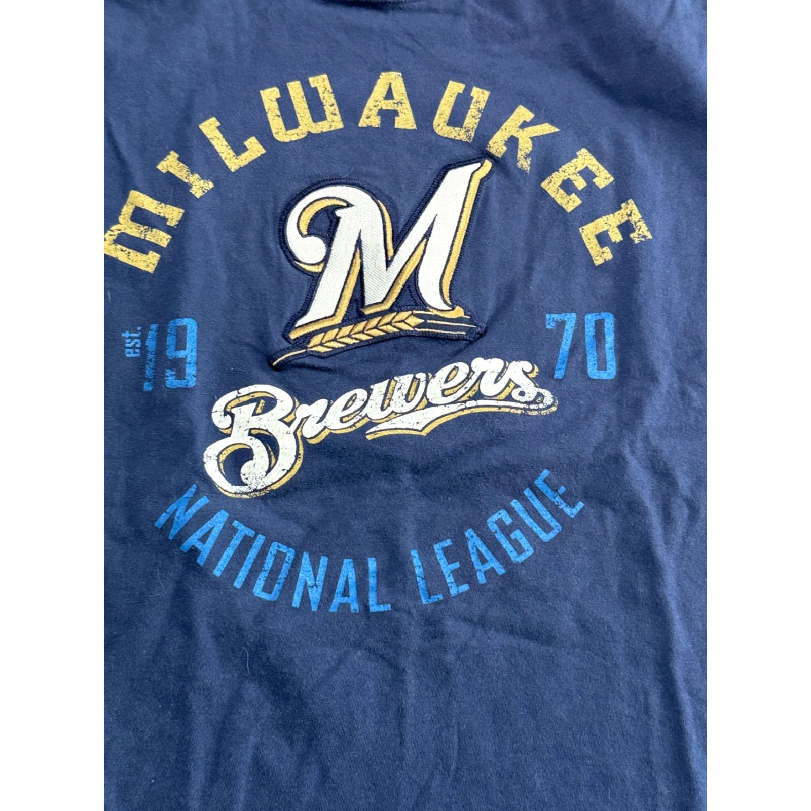 NBA Genuine Merchandise Shirts Women's Medium Blue NBA Milwaukee Brewers Casual T-Shirt Size M / US 6-8 / IT 42-44 - 5 Thumbnail