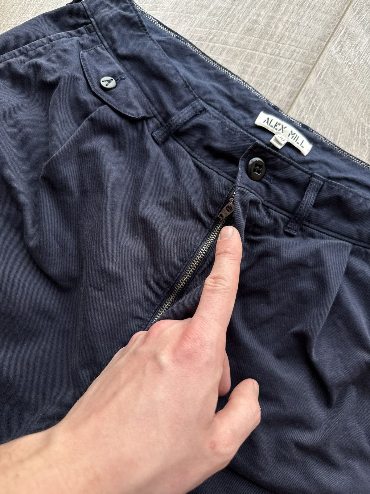 Alex Mill Alex Mill Military Standard Pleated Pant Cropped Chinos Size US 30 / EU 46 - 6 Thumbnail