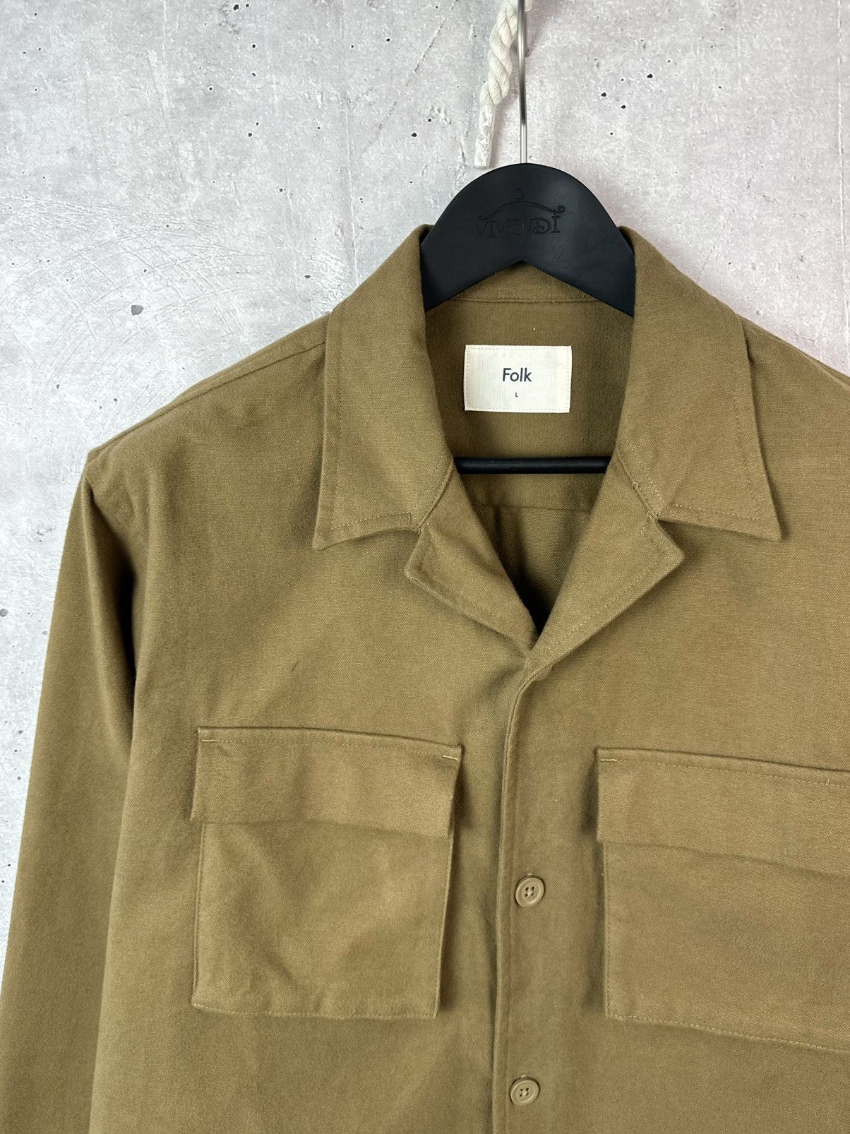 Folk Folk Mustard Patch Pocket Cotton Long Sleeve Light Jacket Size US L / EU 52-54 / 3 - 2 Thumbnail
