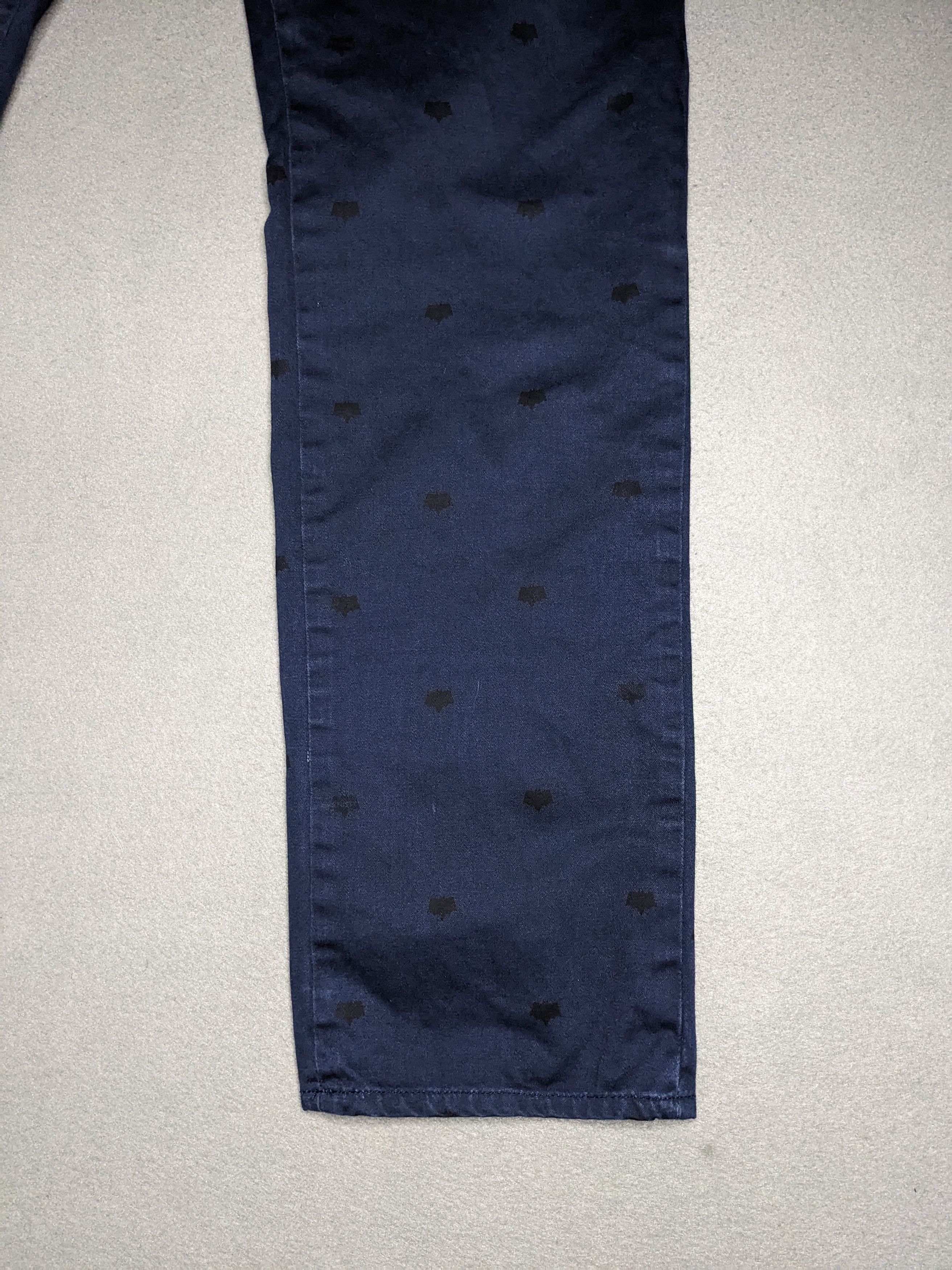 Stussy Stussy Crown Logo Work Pants 32x31 Straight Chino Navy Blue Size US 32 / EU 48 - 2 Thumbnail