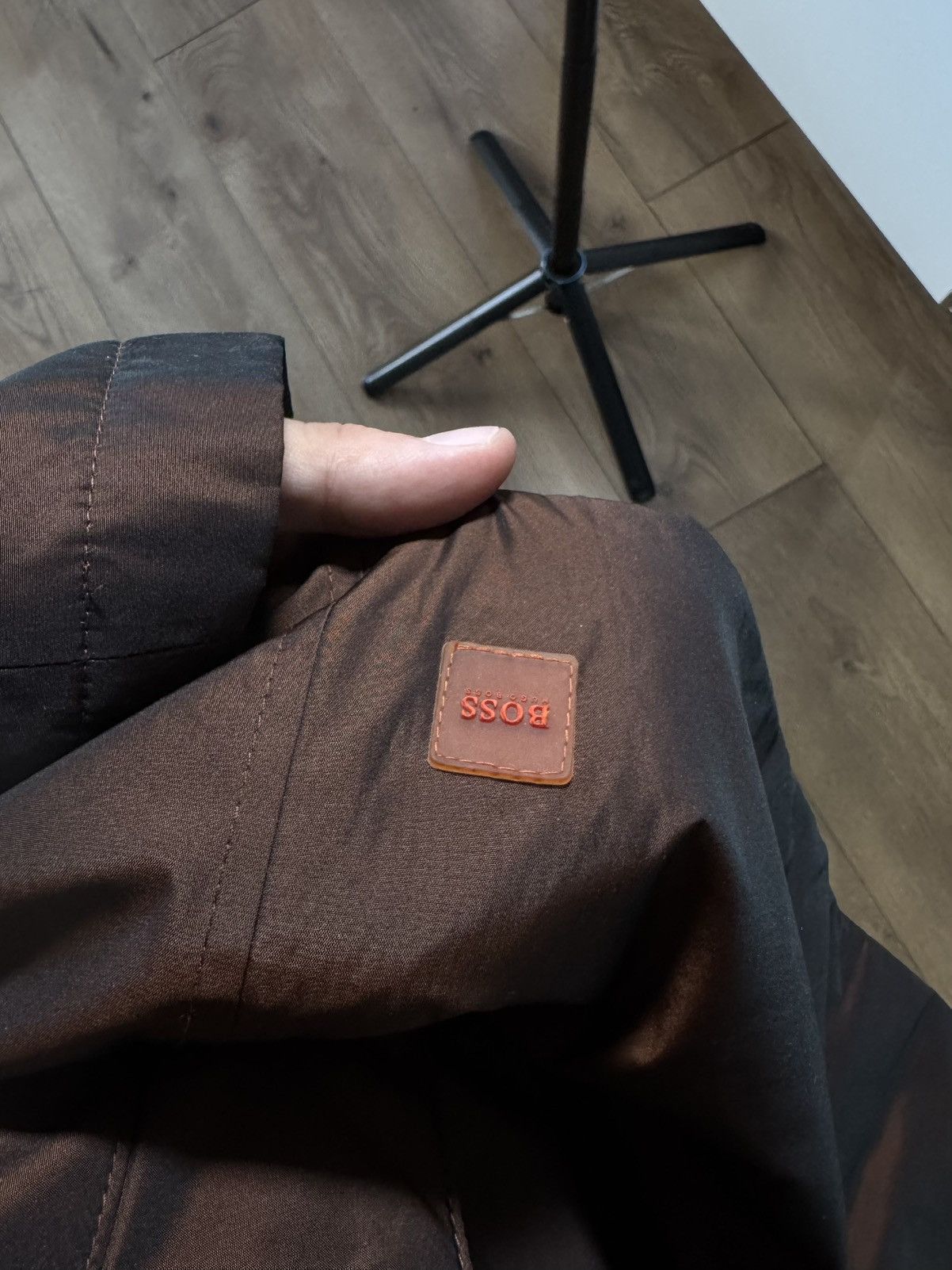 Hugo Boss Hugo Boss OBalt Brown Hooded Nylon Parka Coat Rare Luxury Size US XL / EU 56 / 4 - 23 Thumbnail