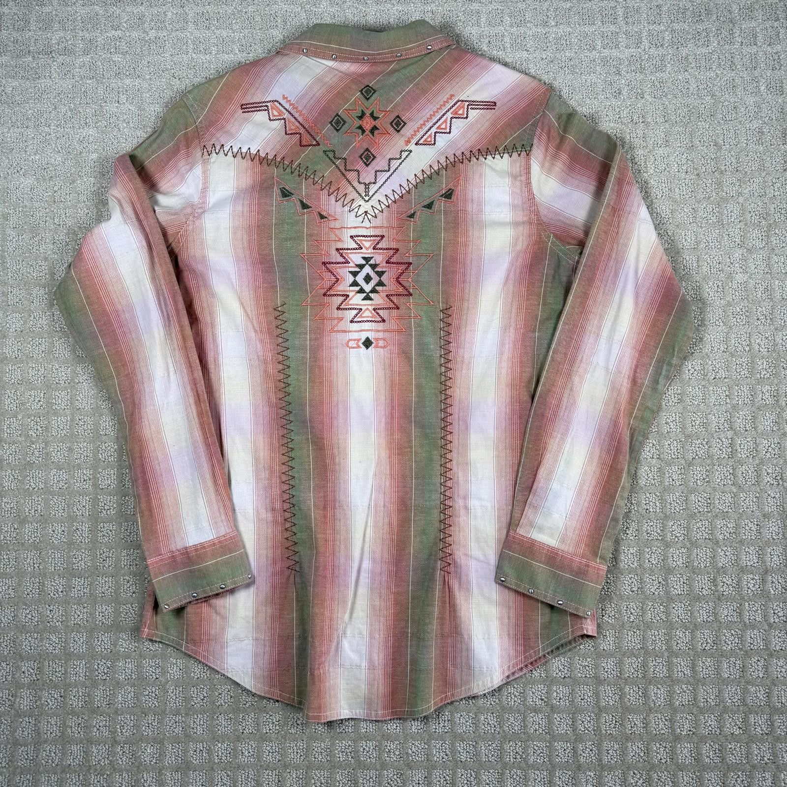 Wrangler Wrangler Western Pearl Snap Shirt Womens M Size M / US 6-8 / IT 42-44 - 7 Thumbnail