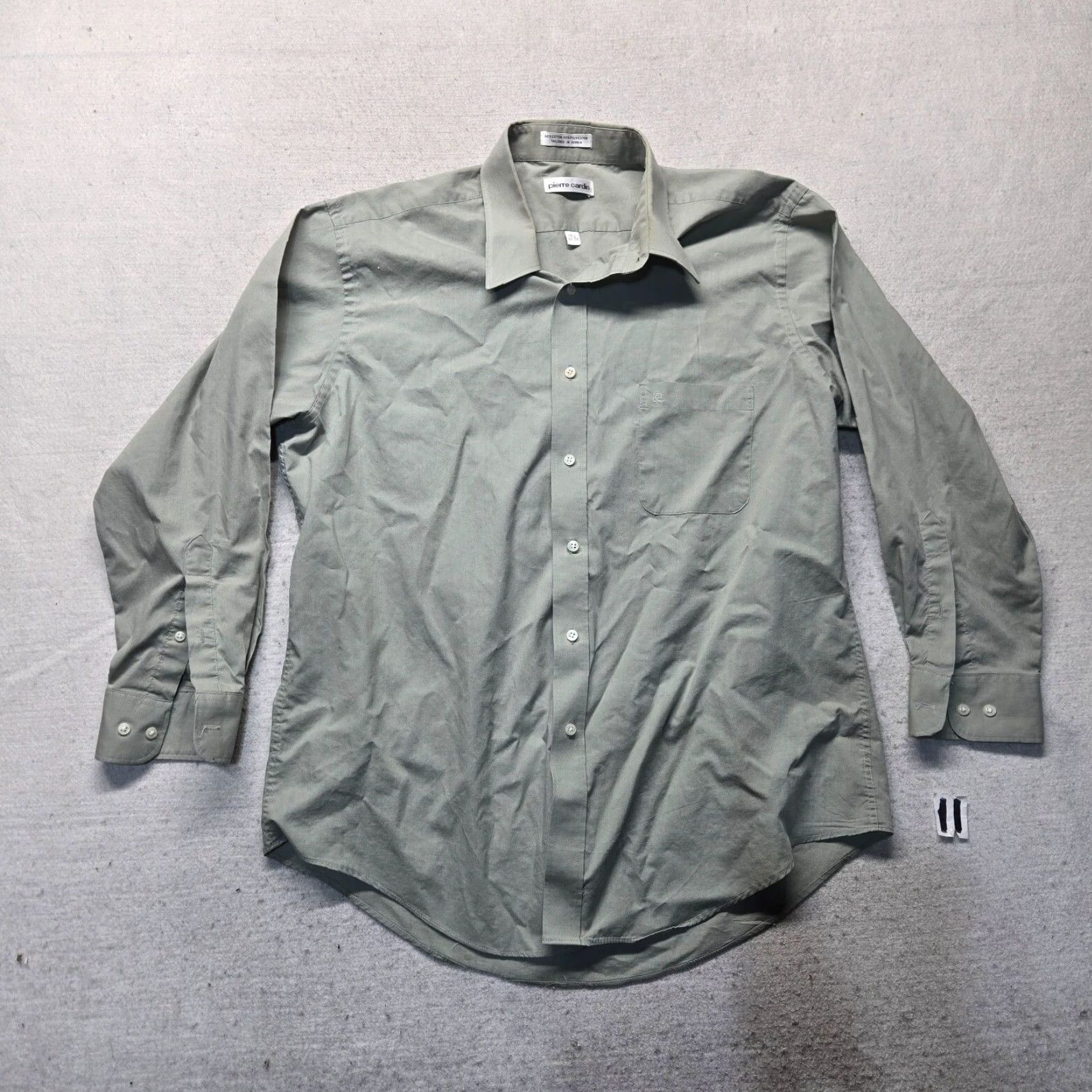 Pierre Cardin Pierre Cardin Solid Gray Button-Up Shirt Long Sleeve Adult Men's Size 16.5 32 33 Shirt Mens Gray 90s None Size US XL / EU 56 / 4 - 2 Thumbnail