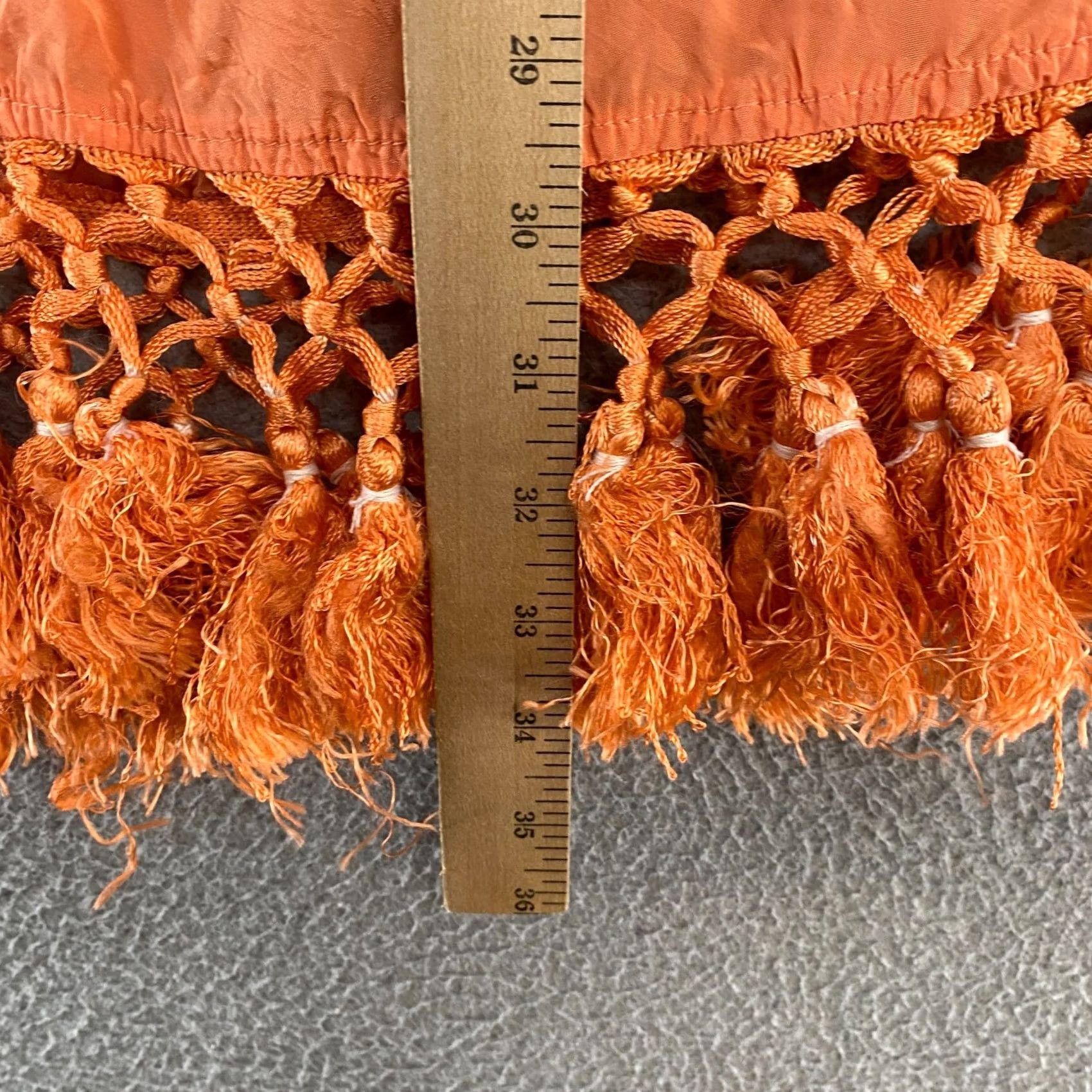 Vintage Sundance Boho Tassel Shift Dress Womens Small Embroidered Beach Resortwear Orange Viscose Summer Casual Size S / US 4 / IT 40 - 7 Thumbnail