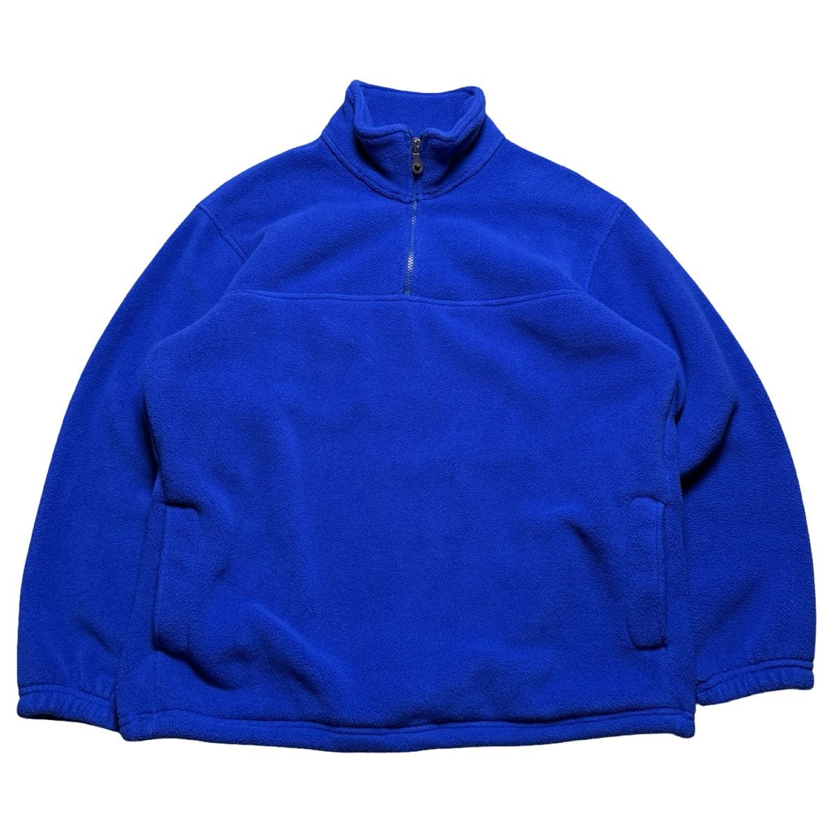 Lands' End Lands' End Size M Blue Fleece 1/2 Zip Sweat Shirt Size M / US 6-8 / IT 42-44 - 1 Thumbnail
