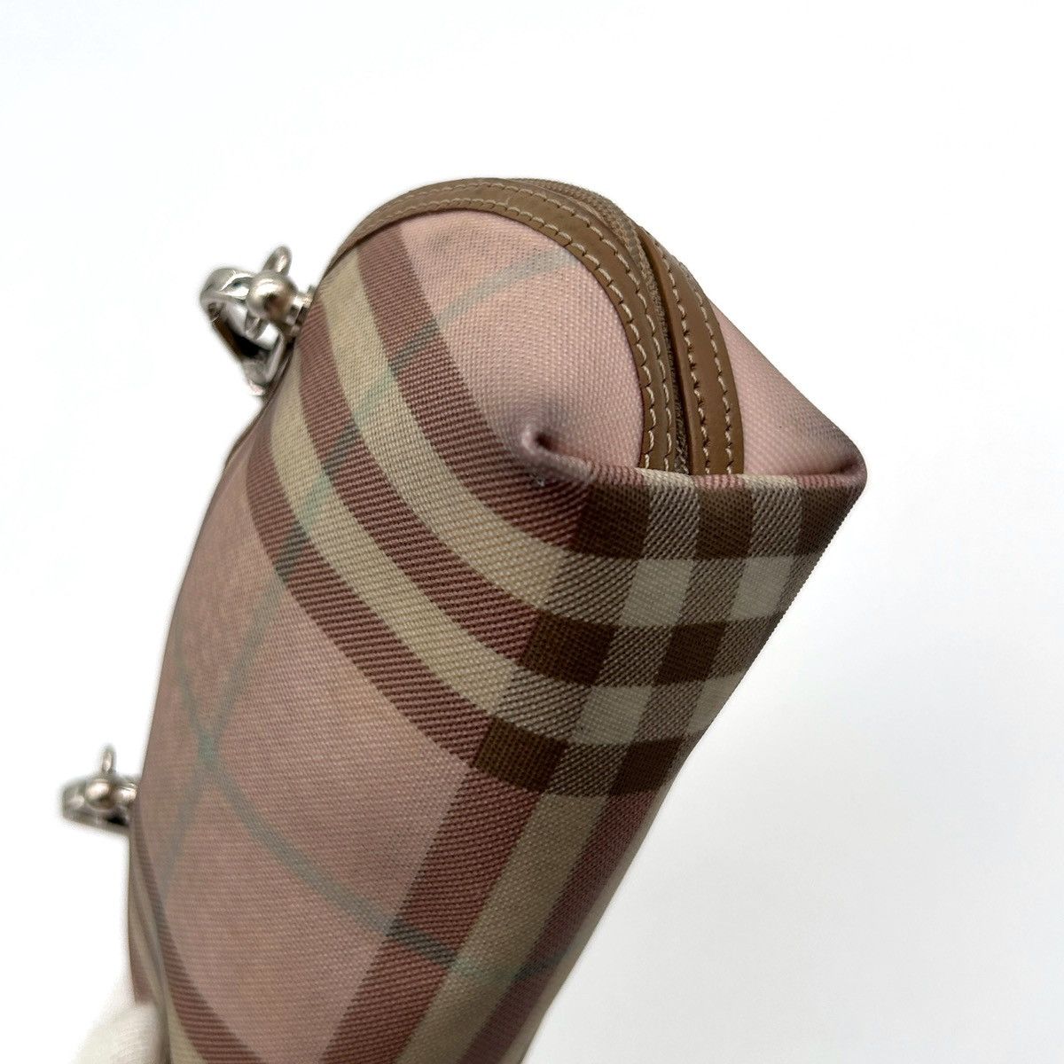 Burberry Vintage Reworked Pink Burberry Shoulder Bag Size ONE SIZE - 12 Thumbnail
