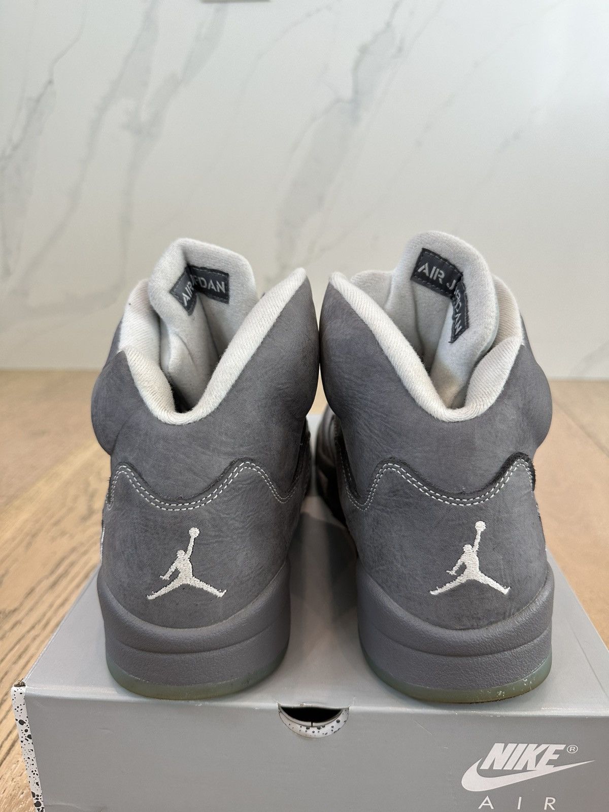 Jordan Brand Jordan 5 Retro Wolf Grey Size US 12 / EU 45 - 3 Thumbnail