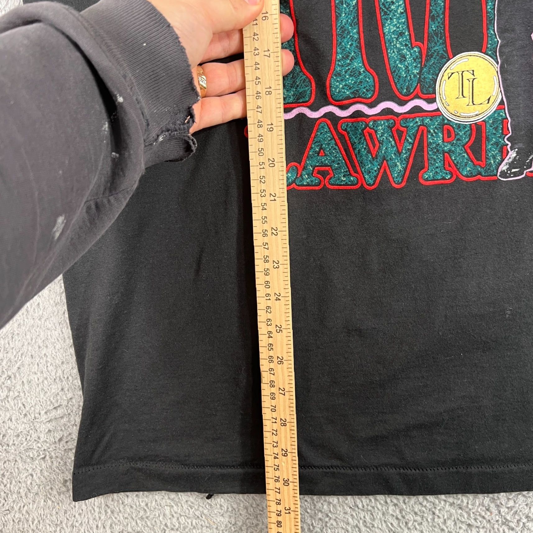 Fruit Of The Loom VINTAGE Tracy Lawrence T-shirt Men’s 2XL Black 1990s Tour Graphic Tee Country Music Hip Hop Size US XXL / EU 58 / 5 - 6 Thumbnail