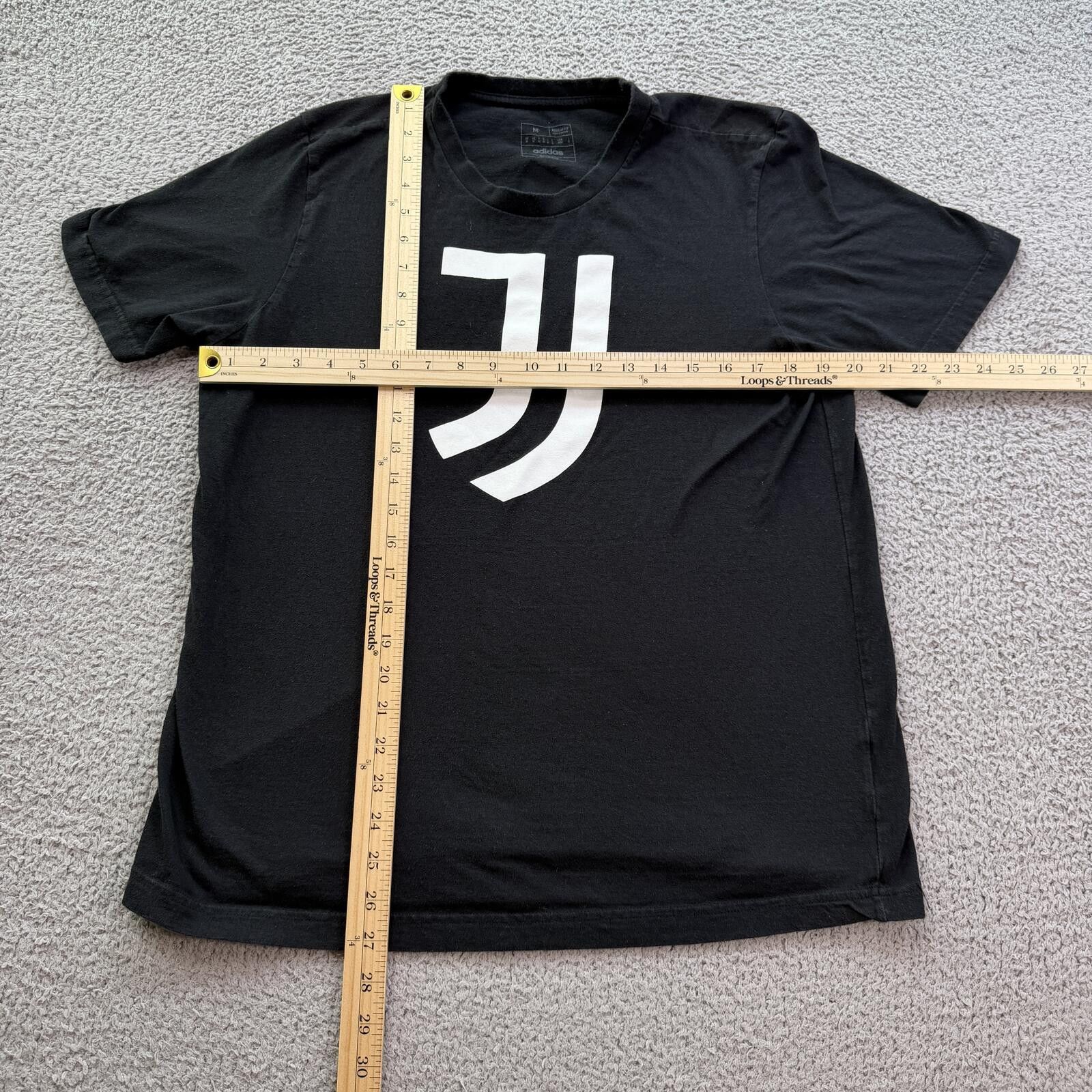 Adidas Adidas Juventus Logo Tee Shirt Black Soccer Football Mens M Size US M / EU 48-50 / 2 - 4 Thumbnail