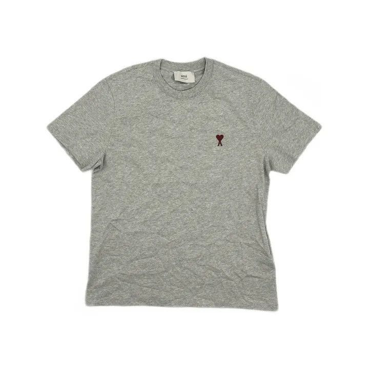 Other AMI Paris Gray Short Sleeve T-Shirt with Heart Logo -2507 Size US M / EU 48-50 / 2 - 2 Thumbnail