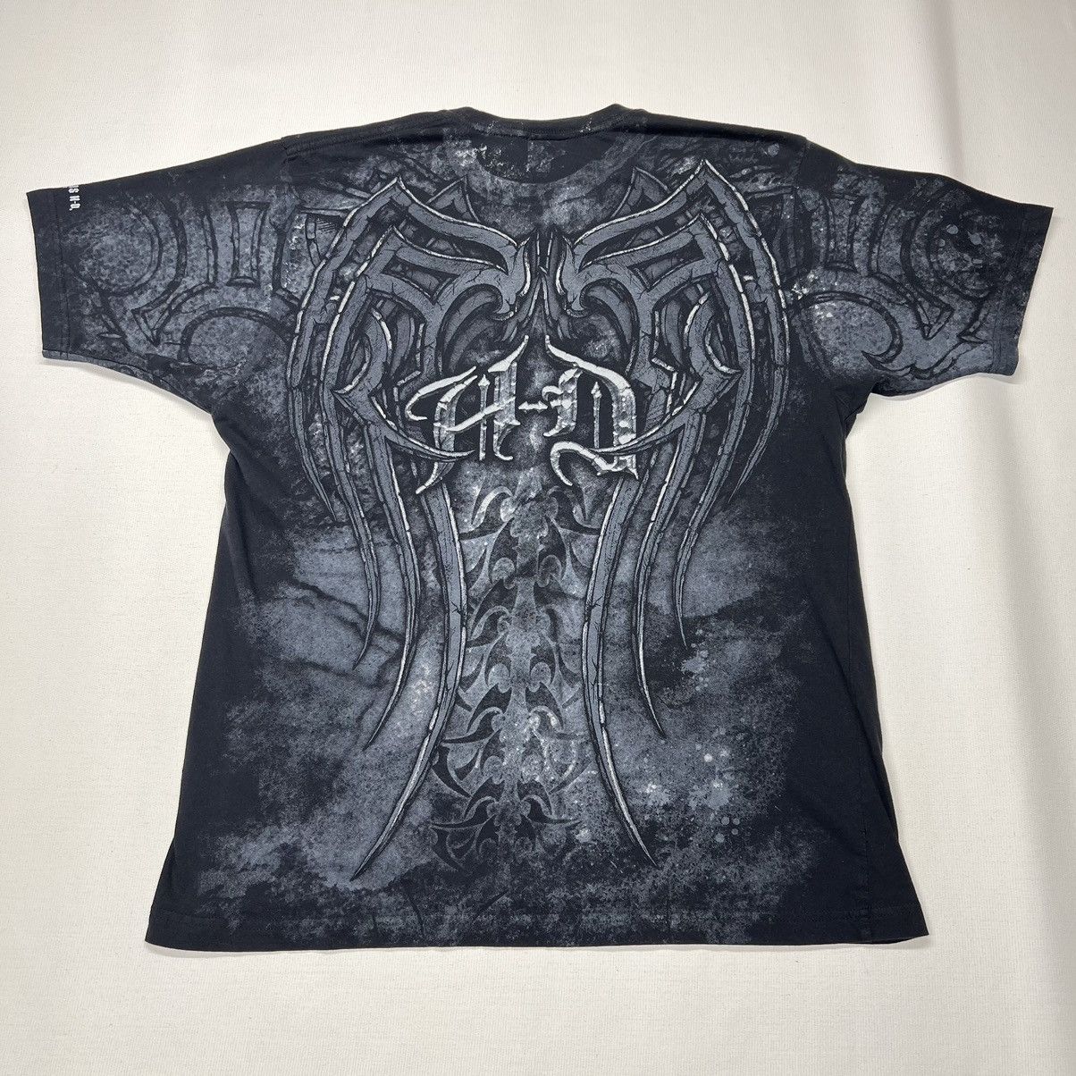 Harley Davidson Harley Davidson Tee Shirt Black Affliction Grunge Wings Size US XL / EU 56 / 4 - 10 Thumbnail