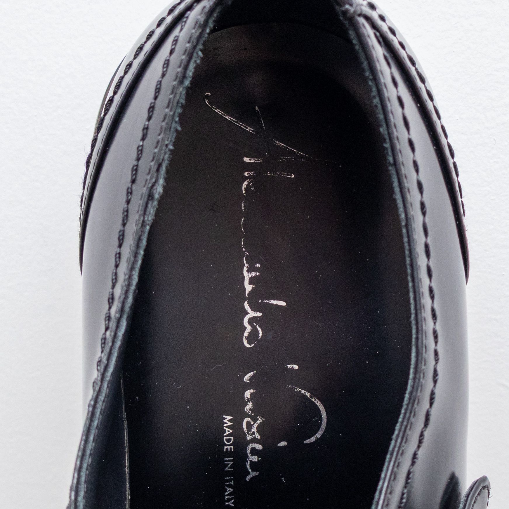 ALESSANDRO VASINI Alessandro Vasini Men’s Black Leather Monk Strap Shoes US 8 Size US 8 / EU 41 - 9 Thumbnail