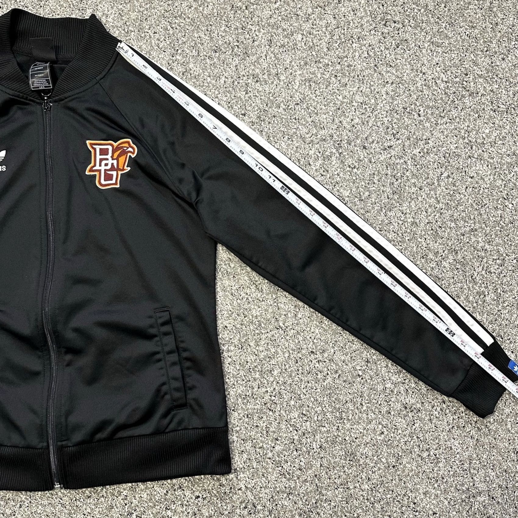 Adidas Adidas Originals Bowling Green Falcons Track Jacket Womens L Black Size L / US 10 / IT 46 - 7 Thumbnail