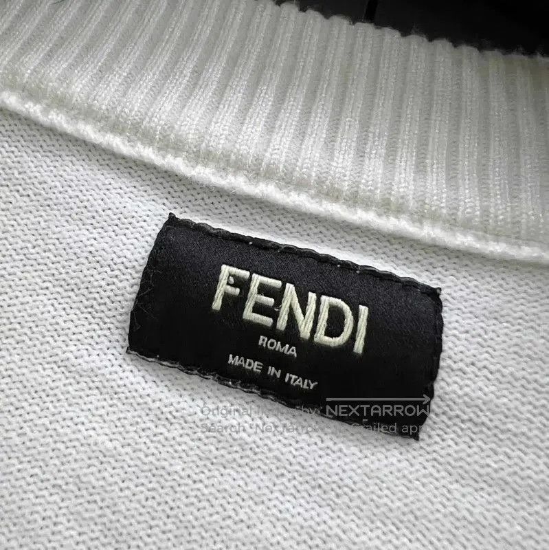 Fendi Fendi Summer White Short Sleeve Wool T-Shirt . Size XXS / US 00 / IT 34 - 2 Thumbnail