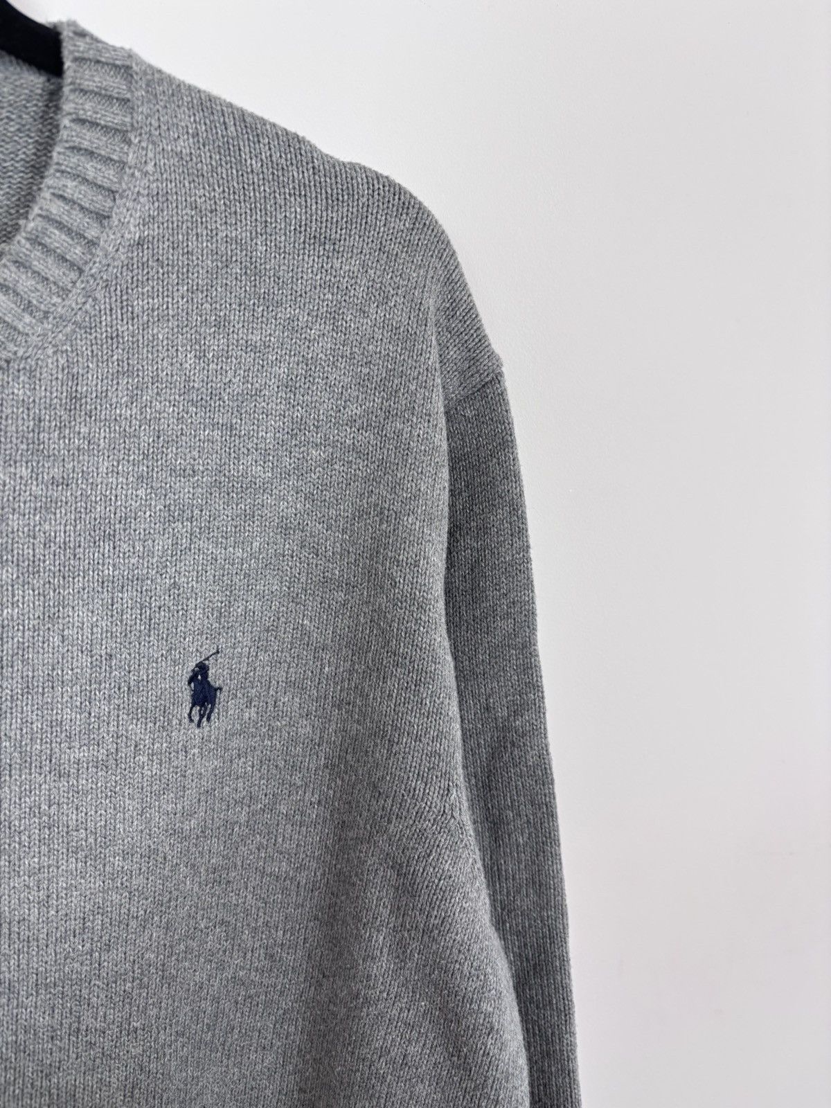 Polo Ralph Lauren Polo Ralph Lauren Men’s Classic Grey Knit Sweater Pullover Size US XL / EU 56 / 4 - 5 Thumbnail