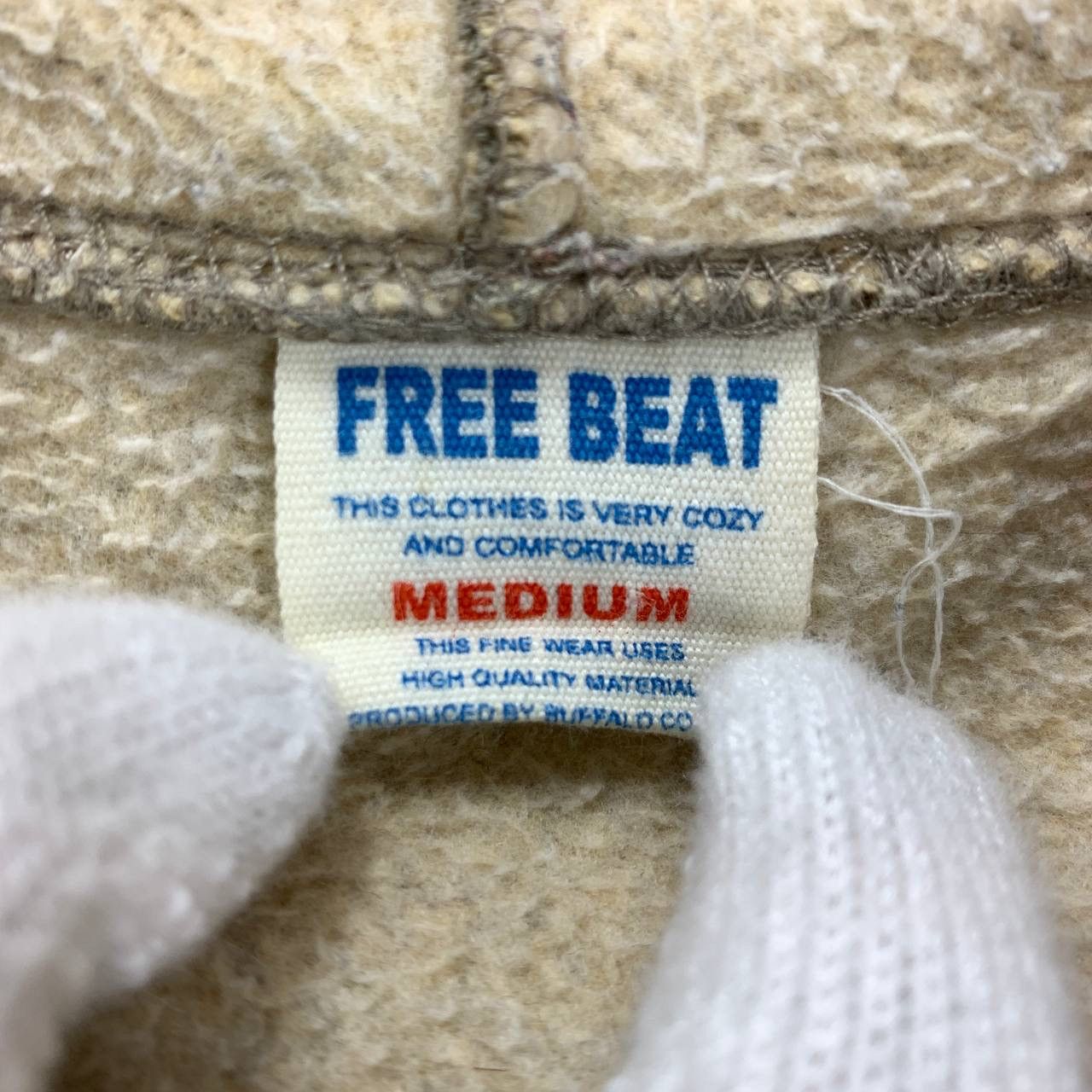 Japanese Brand Vintage FREE BEAT Workman Style Hoodie #2425-13 Size US M / EU 48-50 / 2 - 5 Thumbnail