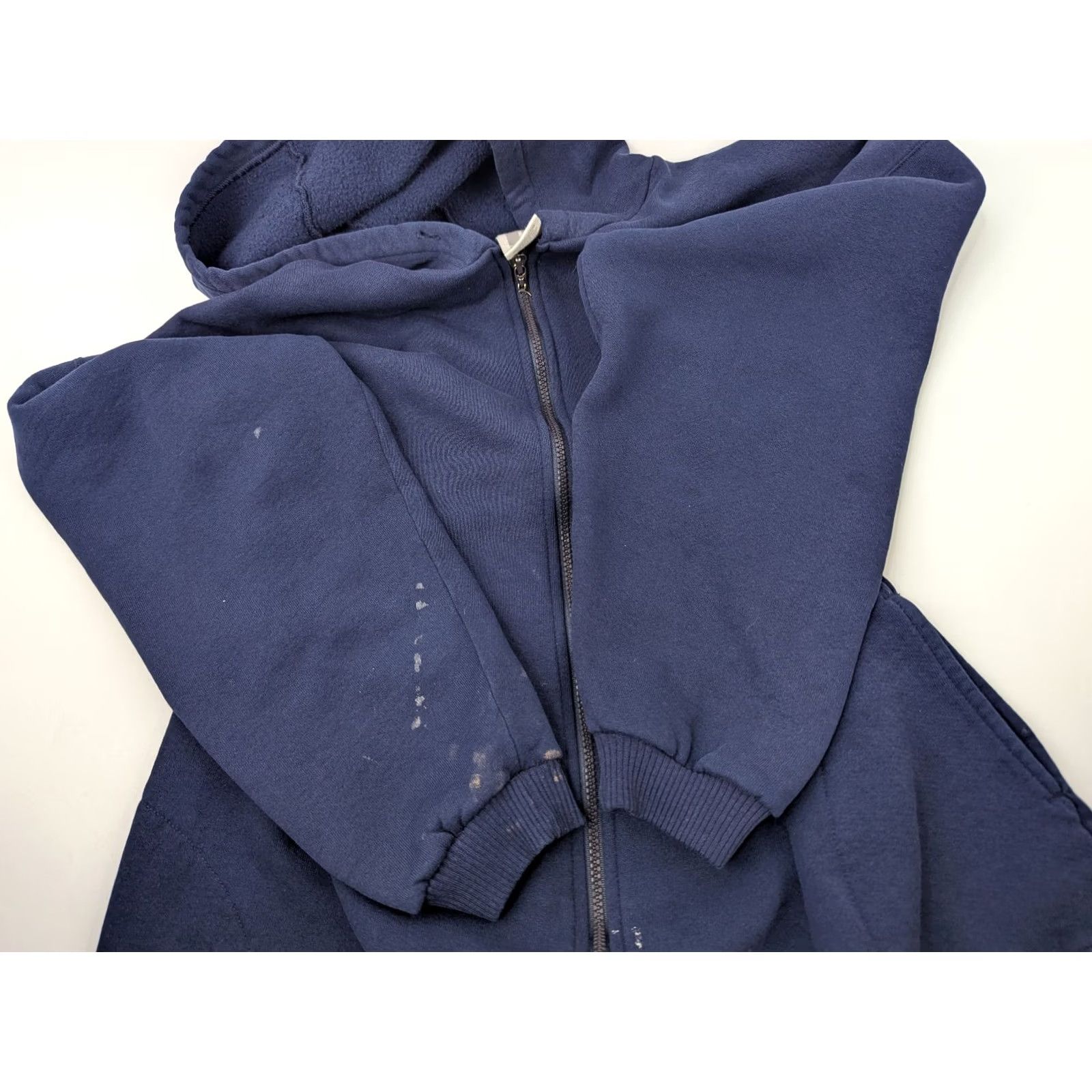 Russell Athletic VINTAGE Russell Athletic Hoodie Zip Up Navy Blue XL Unisex Adults 90s Pockets Size US XL / EU 56 / 4 - 6 Thumbnail