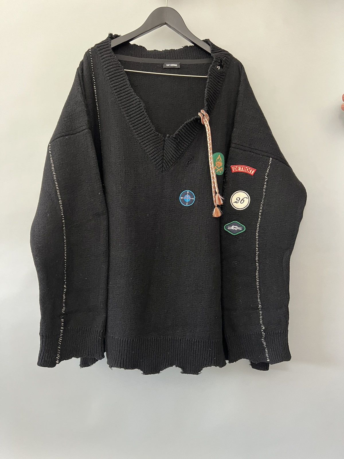 Raf Simons Oversized Boiled Knit Sweater | Grailed