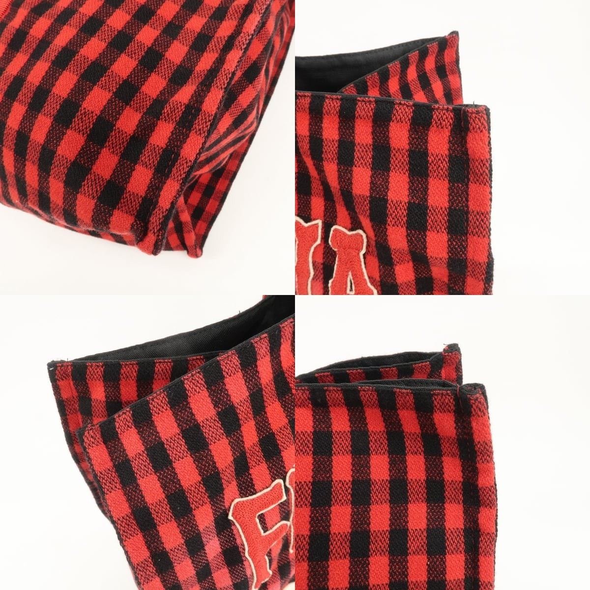 Gucci Gucci Florentia L'Orto Di Giove Canvas Tote Red Size ONE SIZE - 5 Thumbnail