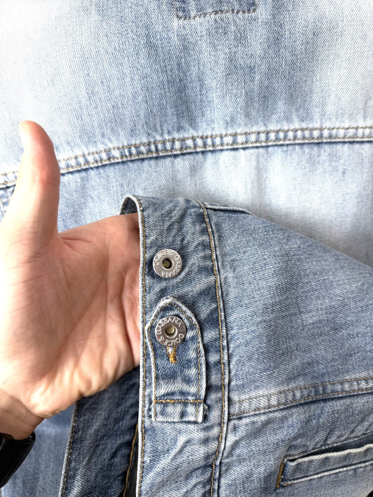 Dolce & Gabbana Rare! Y2K Vintage Dolce Gabbana Denim Vest Jacket Jeans Size US XL / EU 56 / 4 - 8 Thumbnail