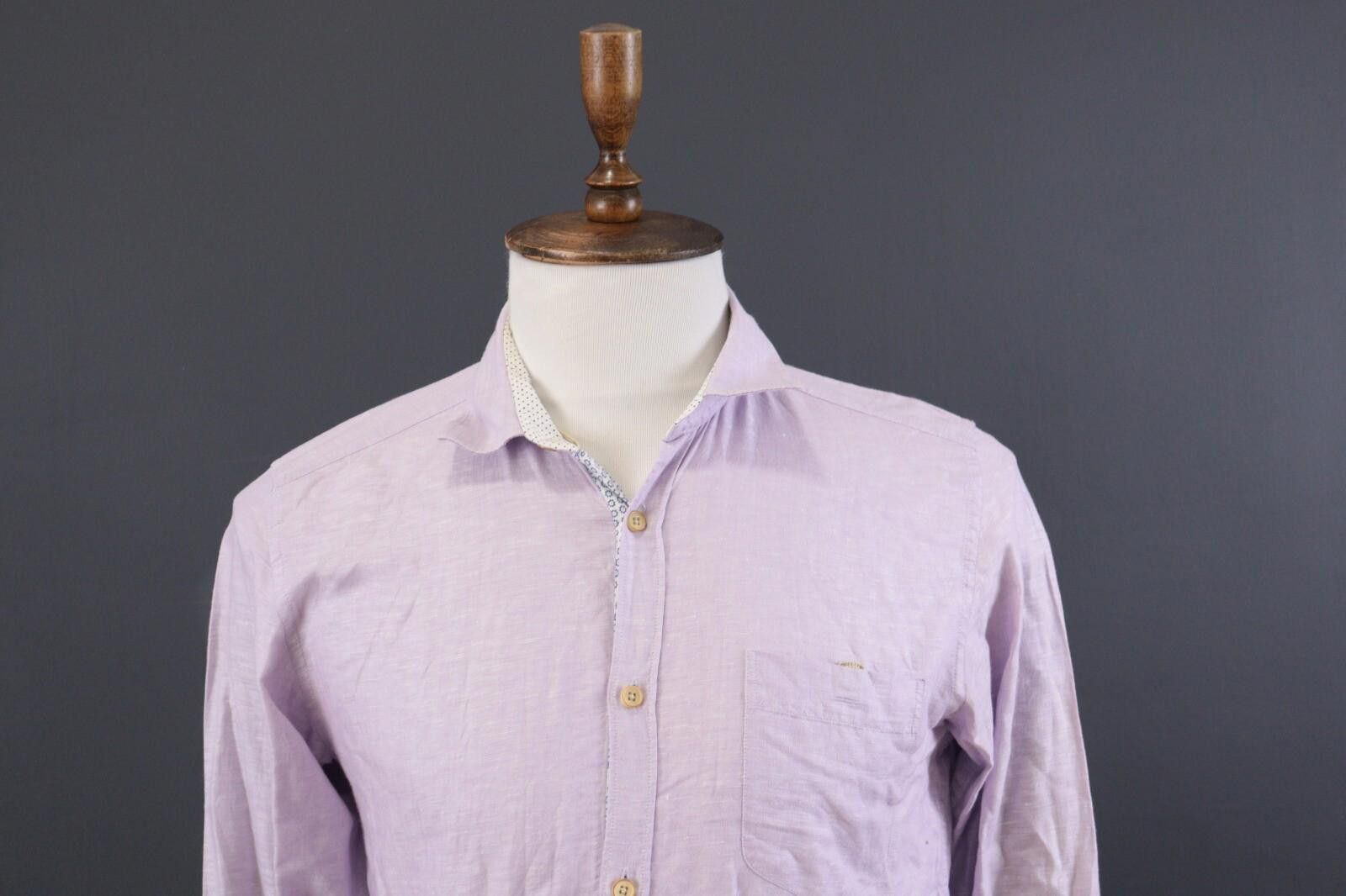 Ted Baker Ted Baker London Luxury Pink Dress Shirt Size 3 Size US M / EU 48-50 / 2 - 2 Thumbnail