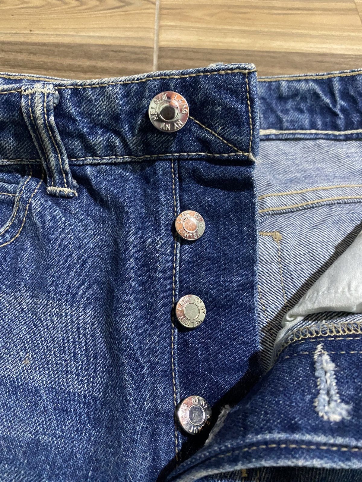 Helmut Lang HELMUT LANG HIGH RISE CROP SLIM LIGHT JACKHAMMER WASH JEANS Size 26" / US 2 / IT 38 - 5 Thumbnail