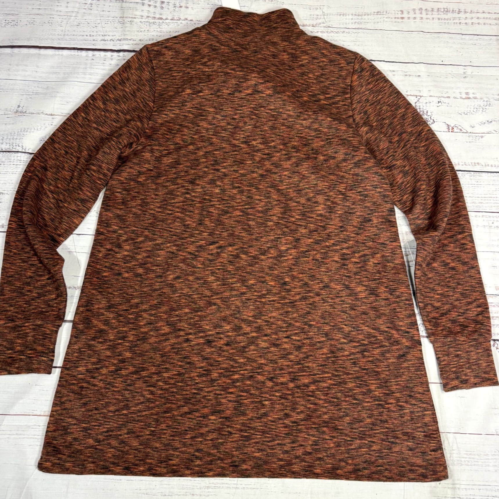 Soft Surroundings Soft Surroundings Tunic Shirt Space Dye High Neck Long Sleeve M Womens Orange NWT Size M / US 6-8 / IT 42-44 - 4 Thumbnail