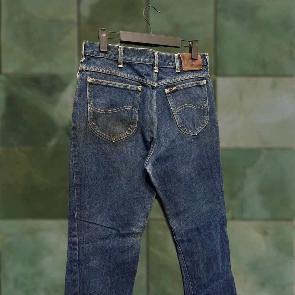 Lee VINTAGE Lee Riders Jeans Dark Wash Indigo Denim 34 33 USA Made Men’s Straight Denim Jeans 34x33 Blue Mens Size US 32 / EU 48 - 1 Thumbnail