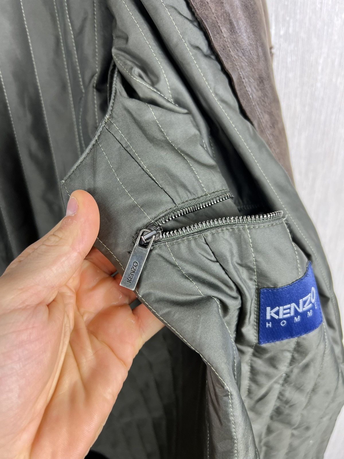 Kenzo Vintage Kenzo leather long coat distressed jacket Size US XL / EU 56 / 4 - 23 Thumbnail