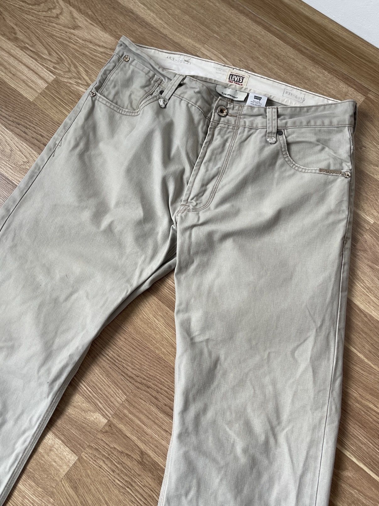 Levi's Vintage Clothing Levi’s LVC Tab Twills Beige Jeans 36x32 Size US 36 / EU 52 - 10 Thumbnail