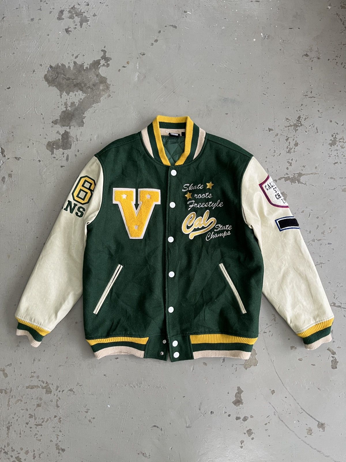 Vans Vintage 90's Vans California Skate Roots Varsity Jacket Size US M / EU 48-50 / 2 - 1 Thumbnail