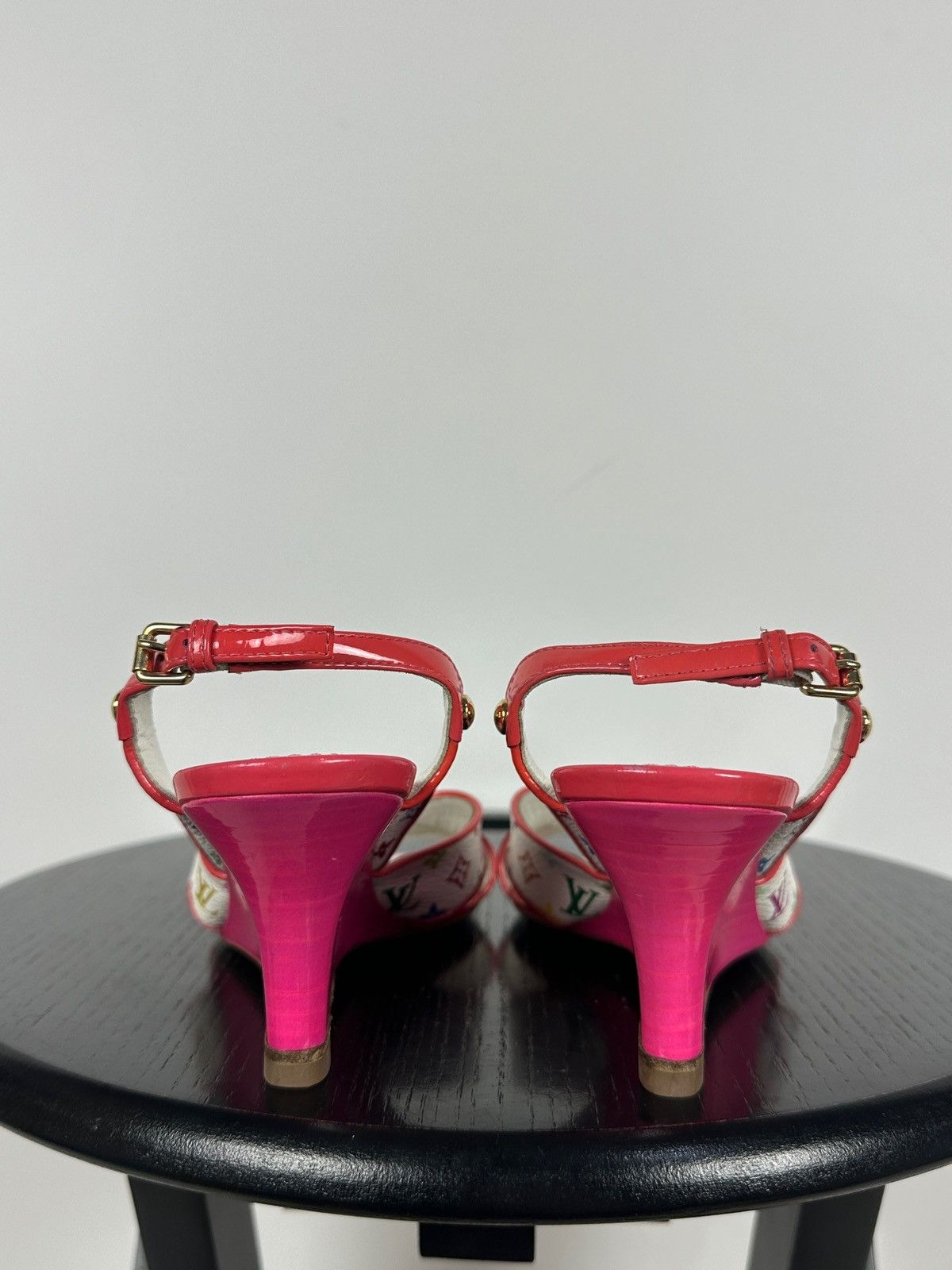 Louis Vuitton × Takashi Murakami 2009 Vintage Louis Vuitton x Takashi Murakami Wedge Sandal Size US 4.5 / IT 34.5 - 12 Thumbnail