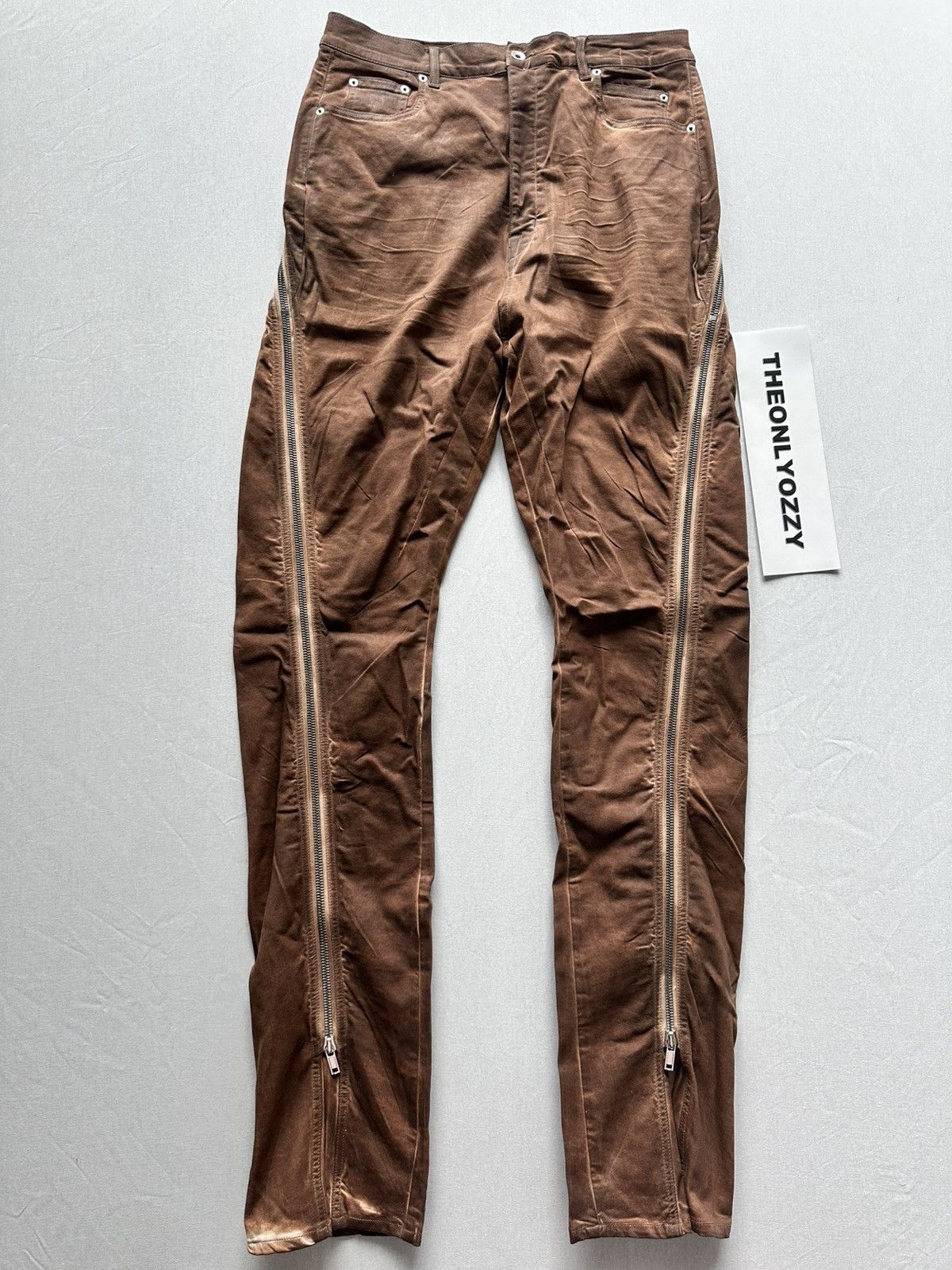 Rick Owens Drkshdw Bolan Banana Jeans Henna Brown sz 34 - joarbit.com