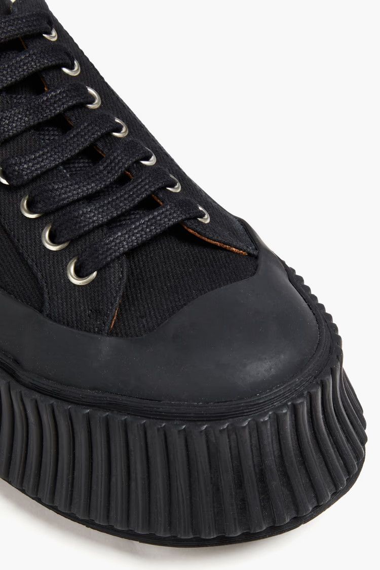 Jil Sander o1y1025 Low-Top Sneakers in Black Size US 7 / IT 37 - 2 Thumbnail