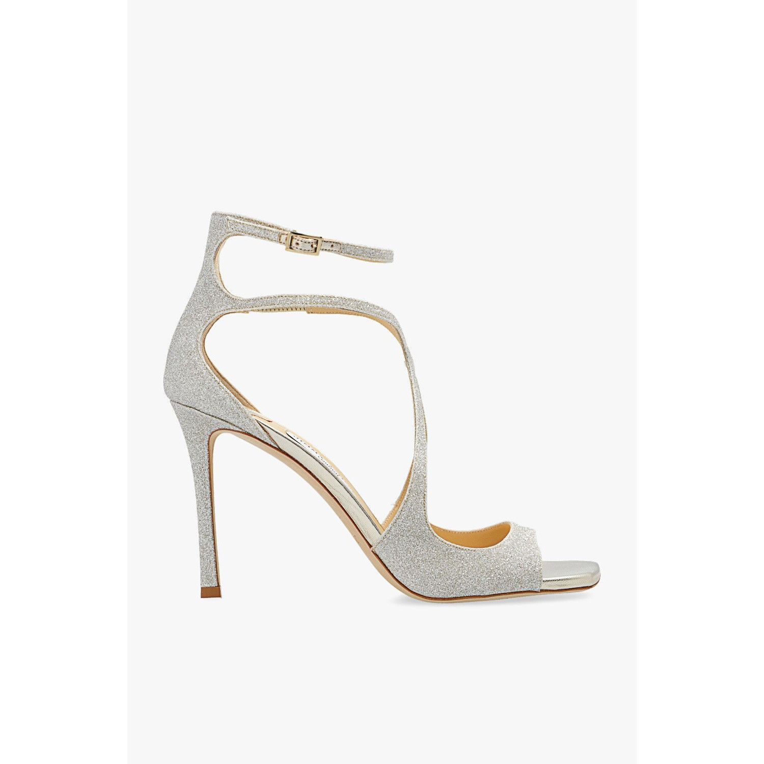JIMMY CHOO 'Azia' Gold Heeled Sandals New & Authentic (Women