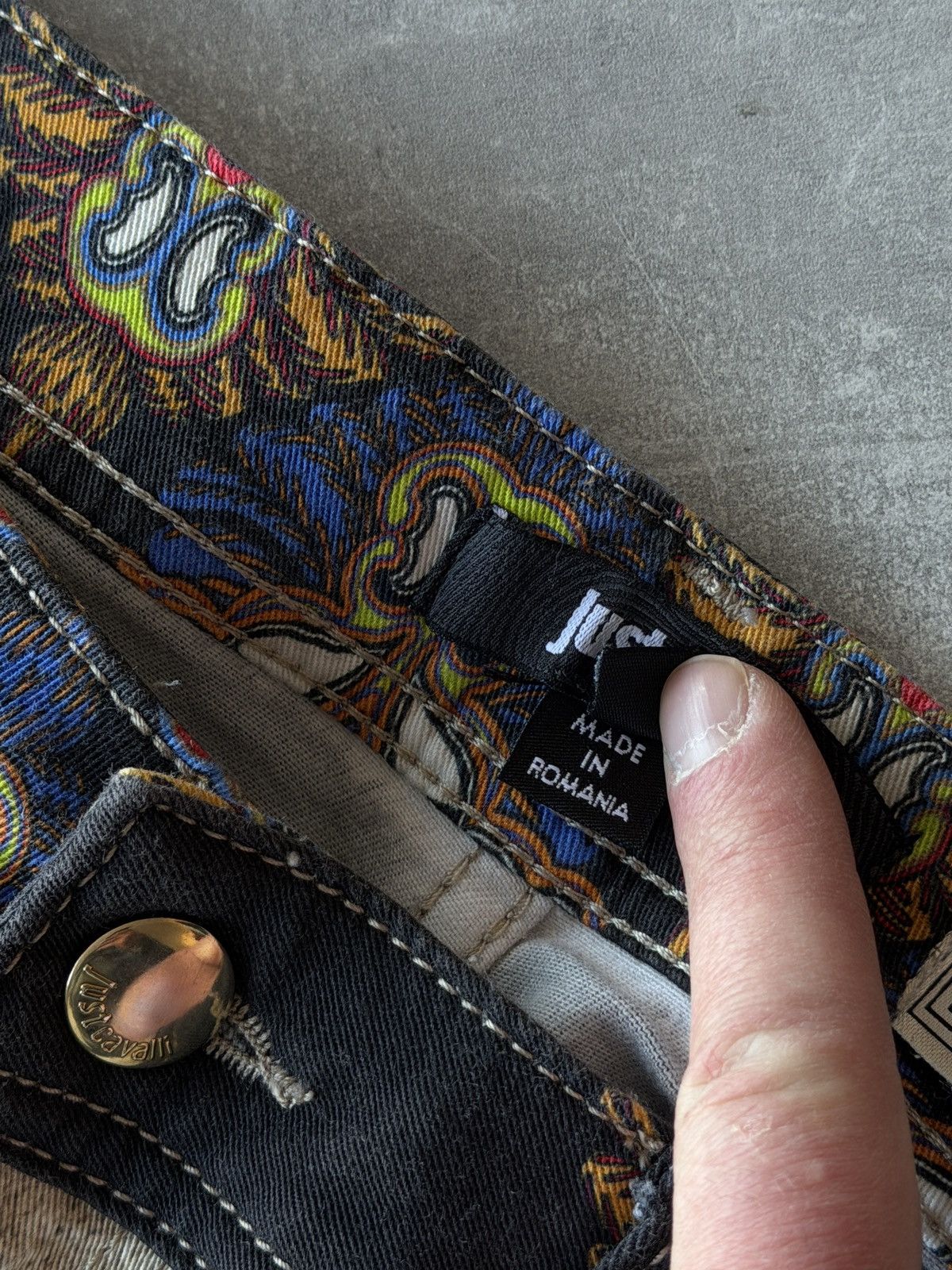 Just Cavalli Just cavalli overprint jeans skinny size 30 Size 30" / US 8 / IT 44 - 6 Thumbnail