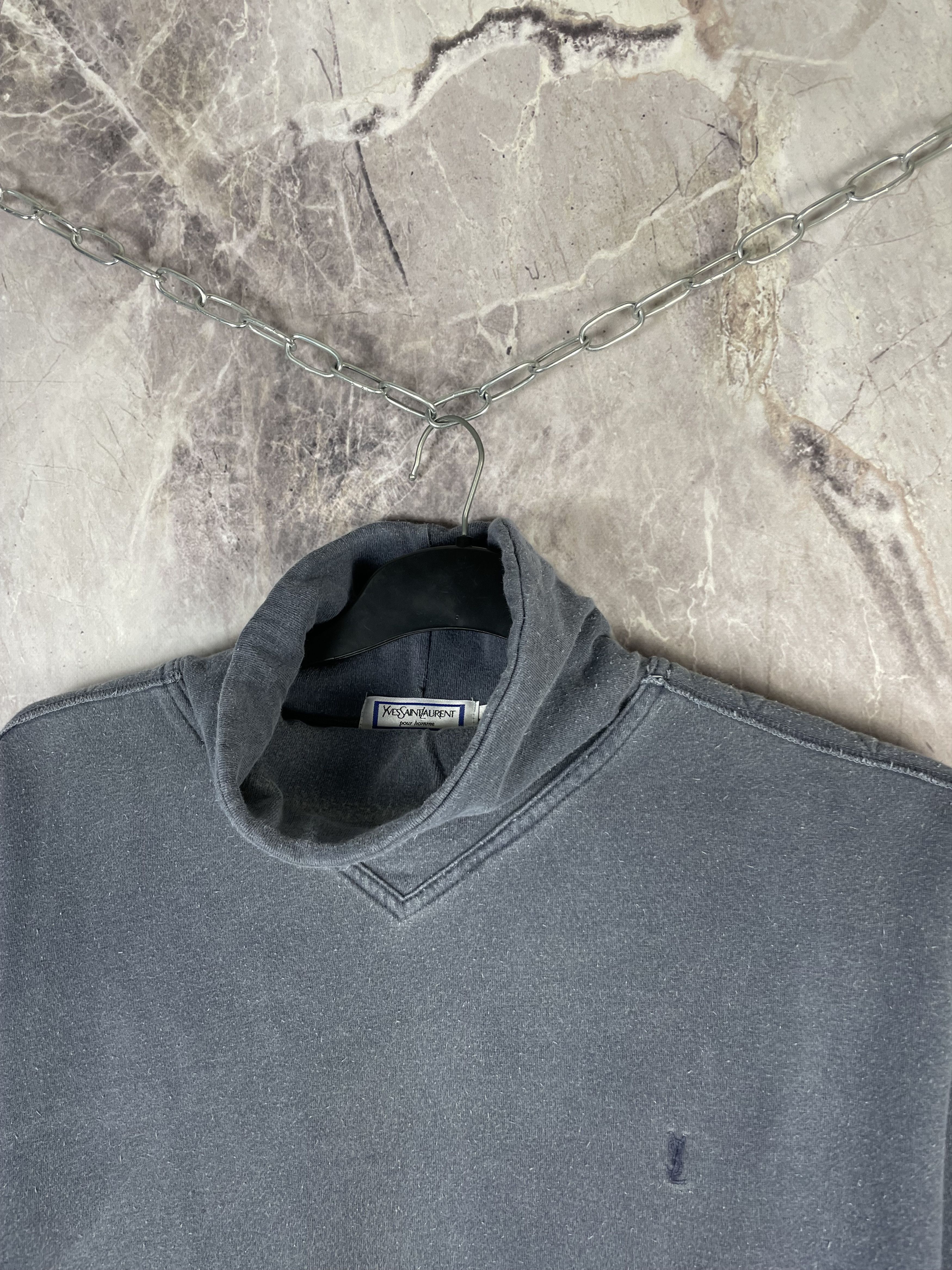 Yves Saint Laurent Yves Saint Laurent Men’s Sweatshirt Y2K Designer Size US L / EU 52-54 / 3 - 3 Thumbnail