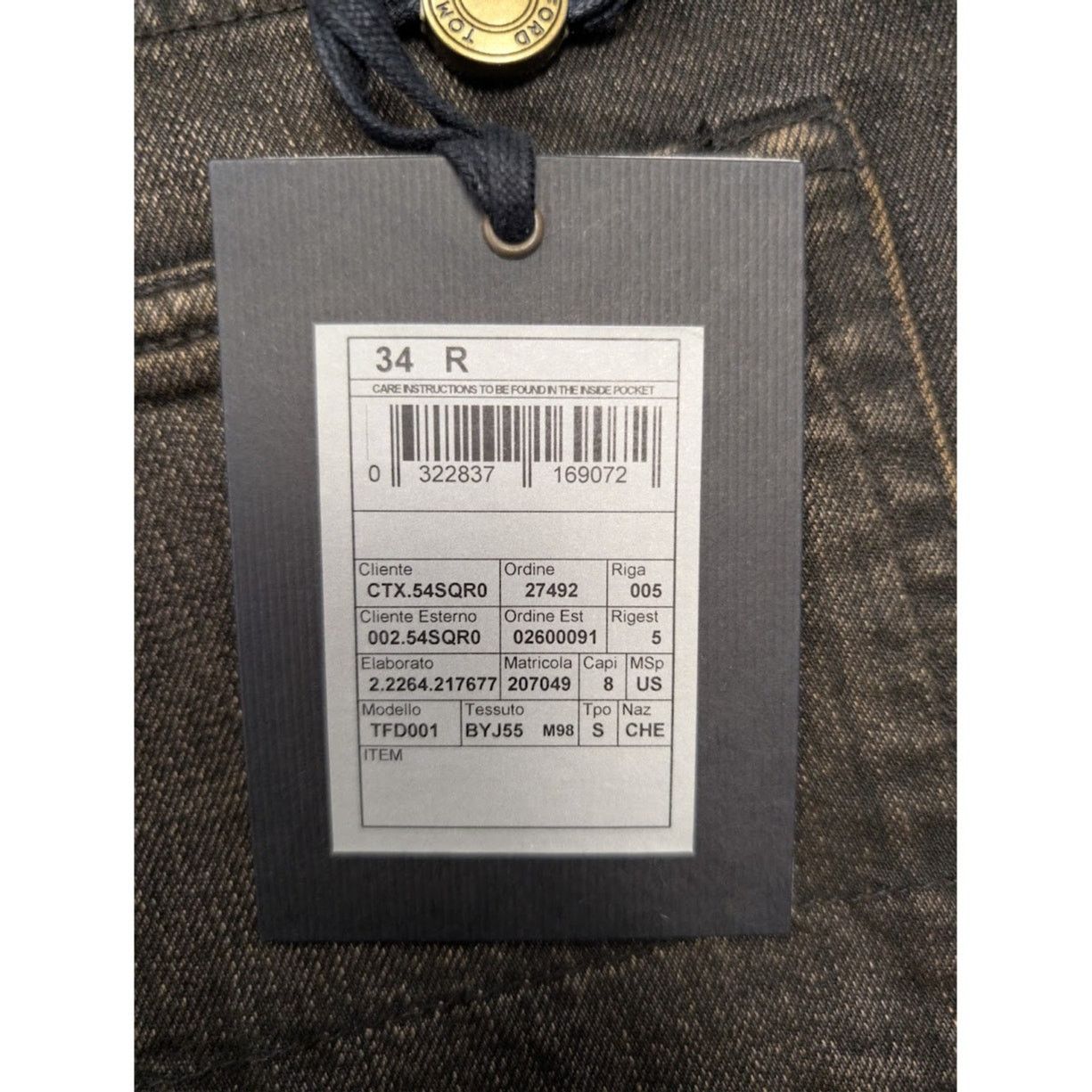 Tom Ford o1rshd1 Q:2 / Slim Jeans in Brown Size US 34 / EU 50 - 21 Thumbnail