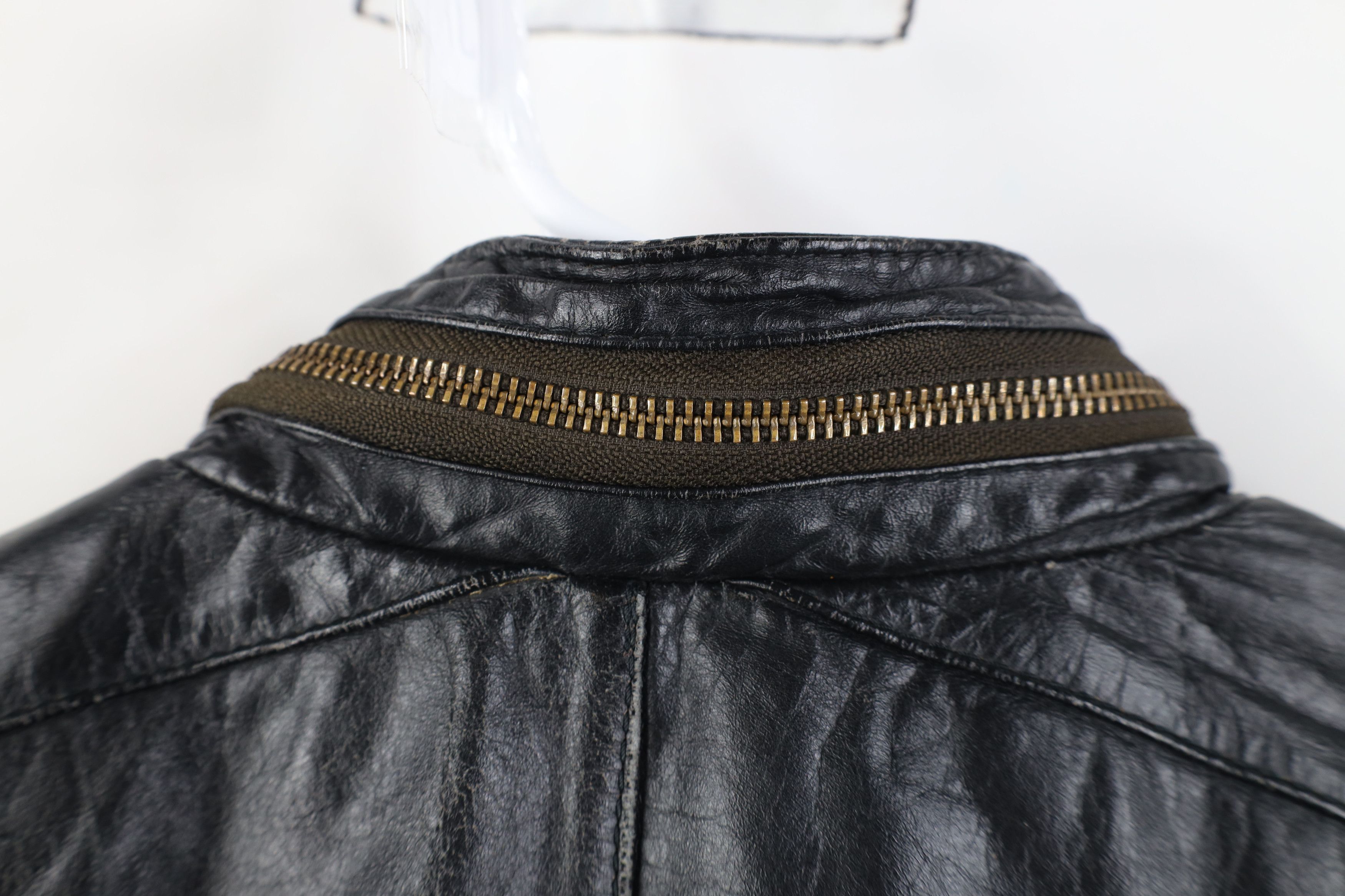 Vintage Vintage 70s 80s Streetwear Leather Cafe Racer Bomber Jacket Size US S / EU 44-46 / 1 - 10 Thumbnail