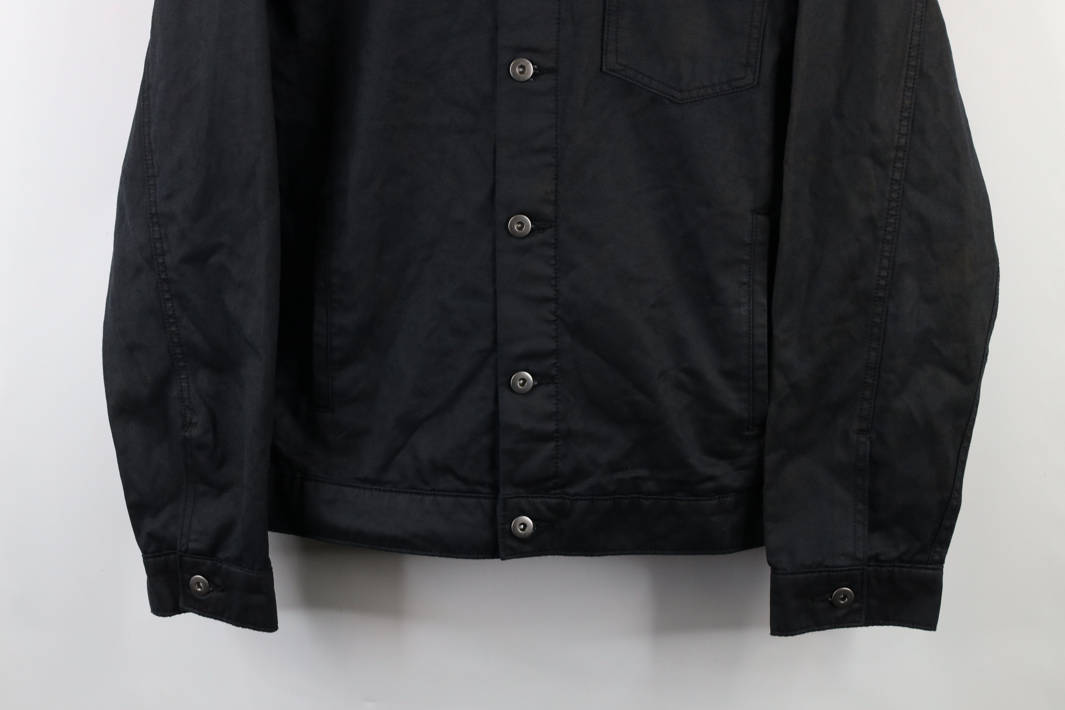 Vintage Vintage 90s Streetwear Lined Waxed Cotton Trucker Jacket Size US L / EU 52-54 / 3 - 3 Thumbnail