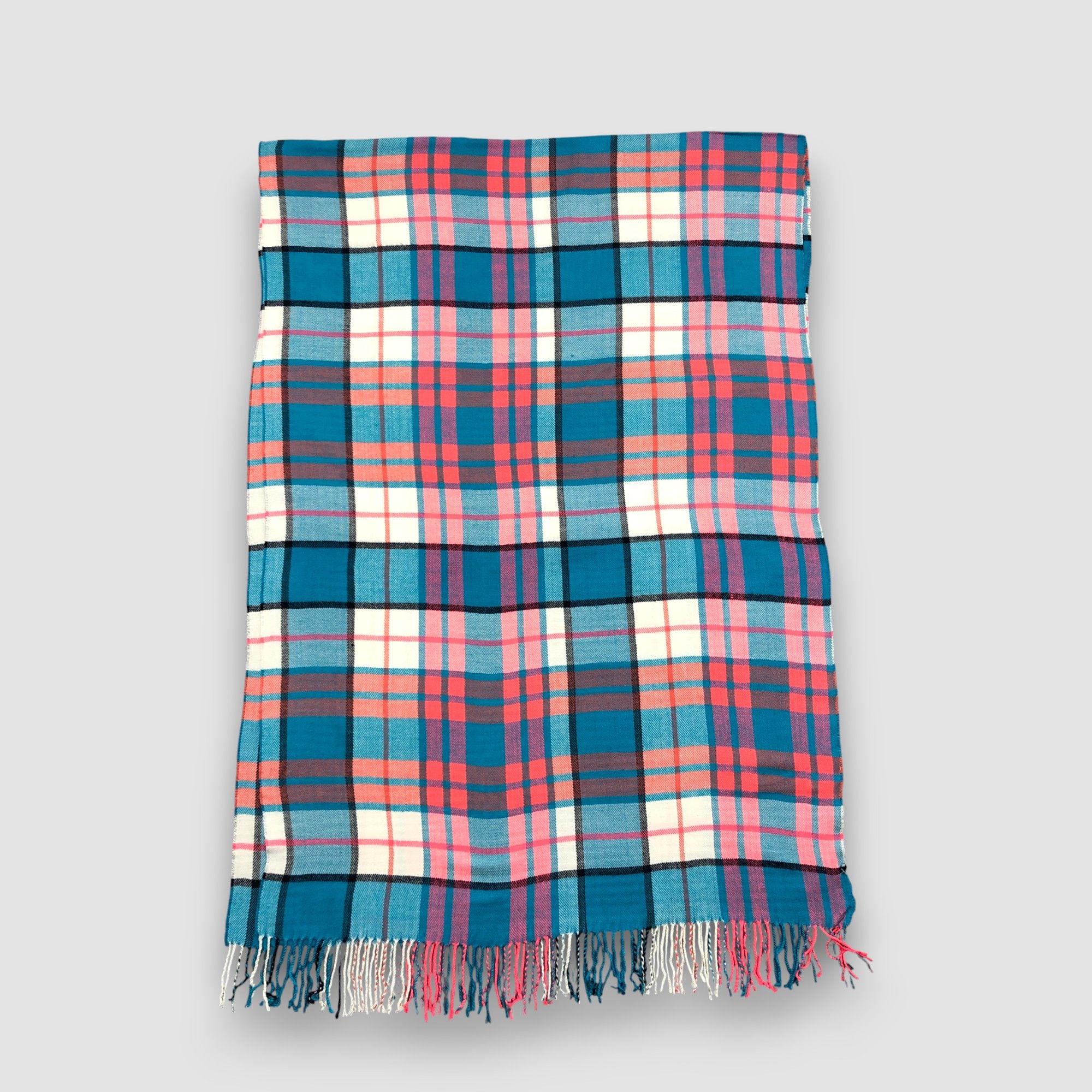 Gap Vintage Gap Scarf Muffler Wool Plaid Tartan Check Scarves Size ONE SIZE - 4 Thumbnail