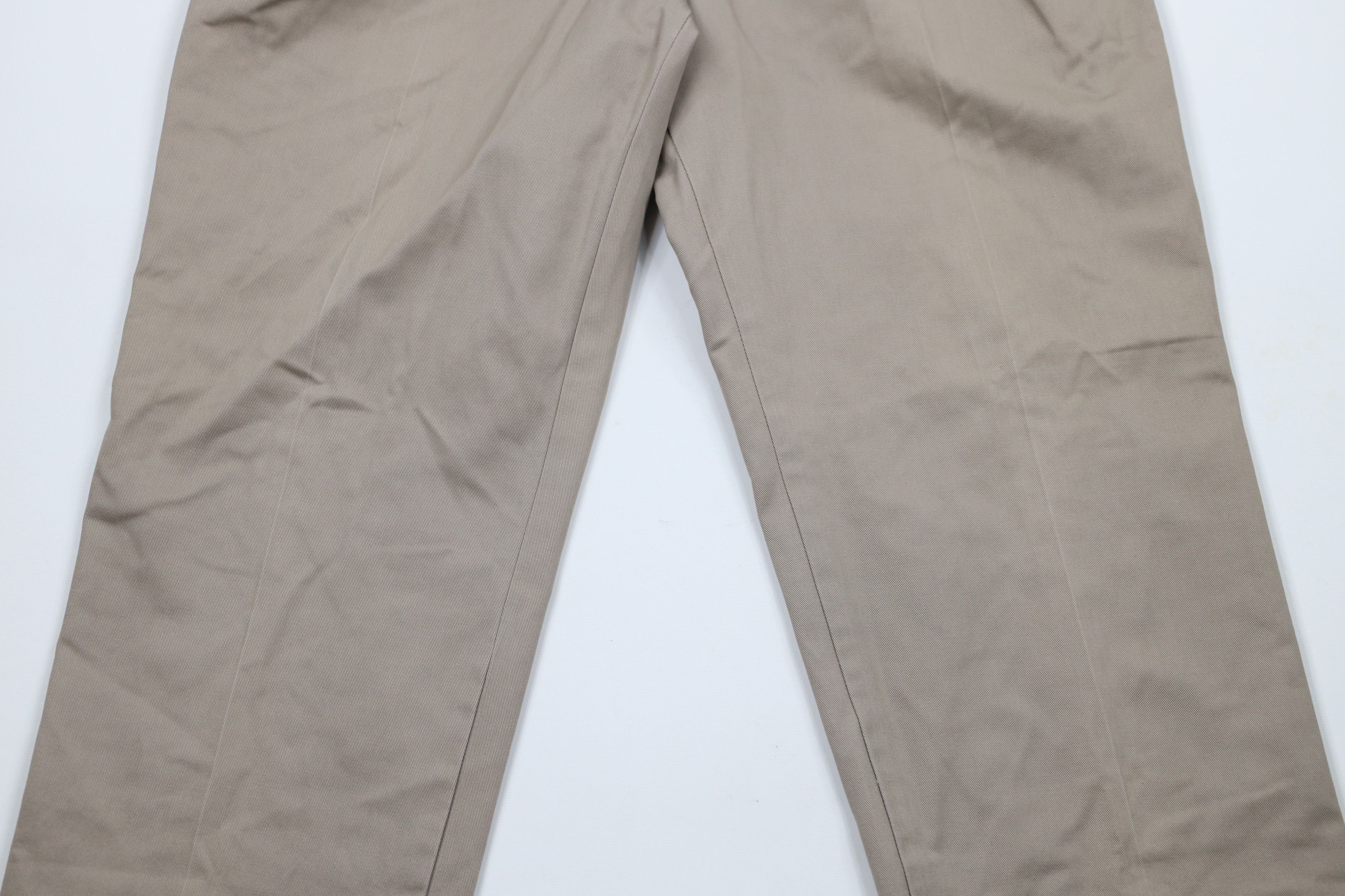 Vintage Vintage 90s Duxbak Straight Leg Chino Pants Beige Cotton Size US 32 / EU 48 - 3 Thumbnail